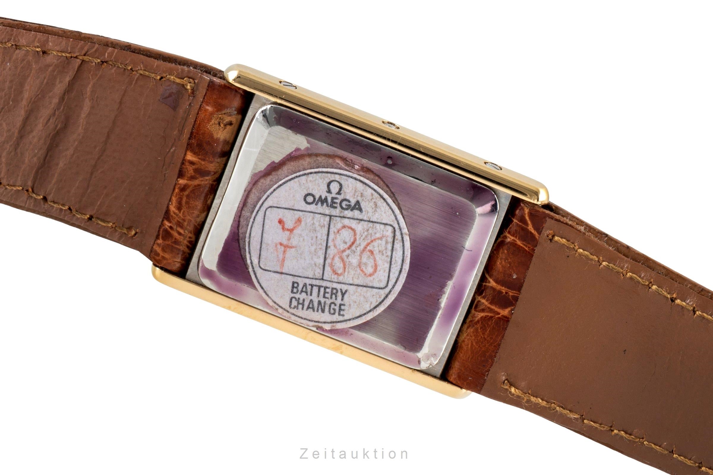 Omega De Ville acero / oro cuarzo reloj para damas  591.0264 Vintage  [2603881]