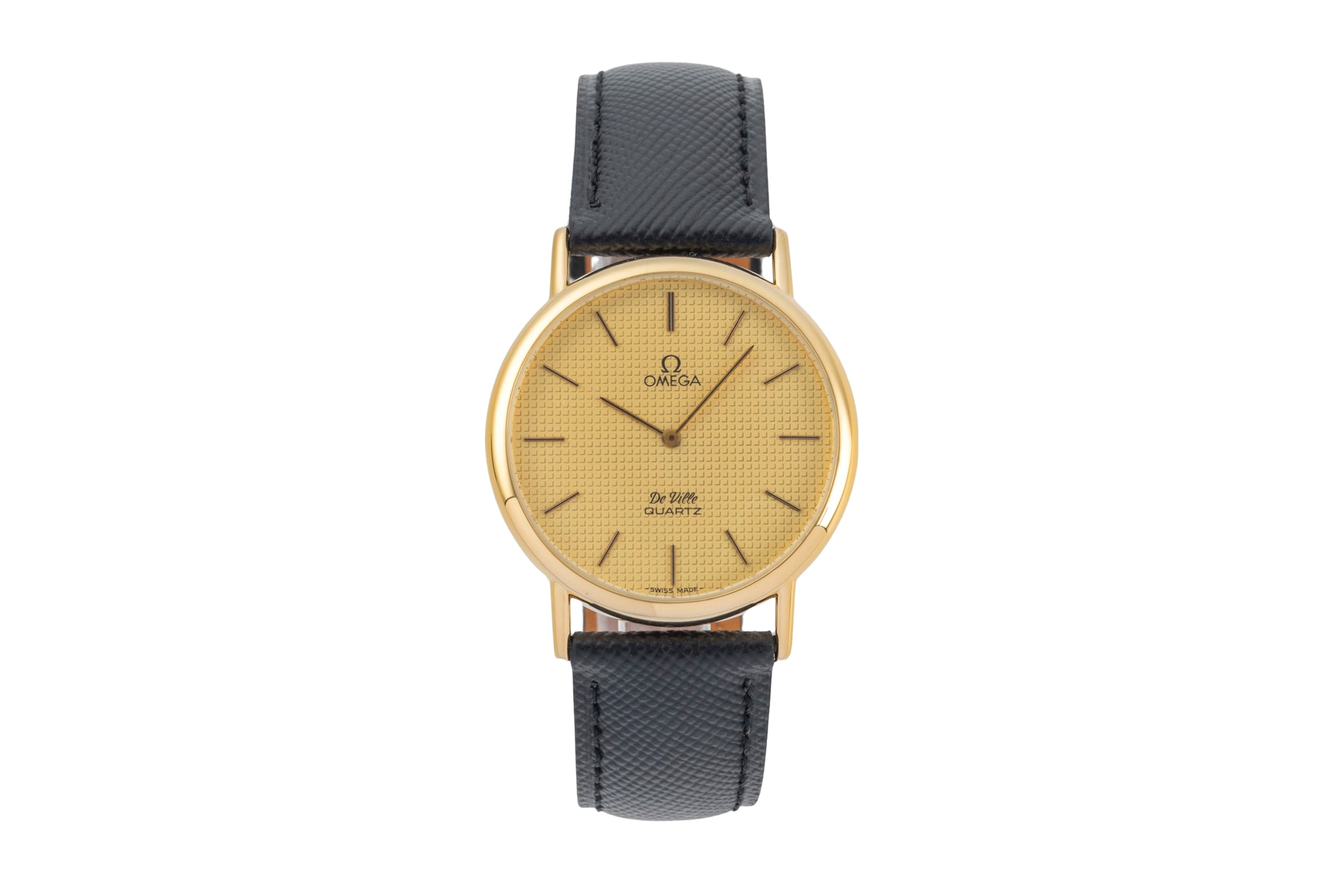 Omega De Ville gilt / steel quartz men's watch 191.0092 Vintage  [2603882]
