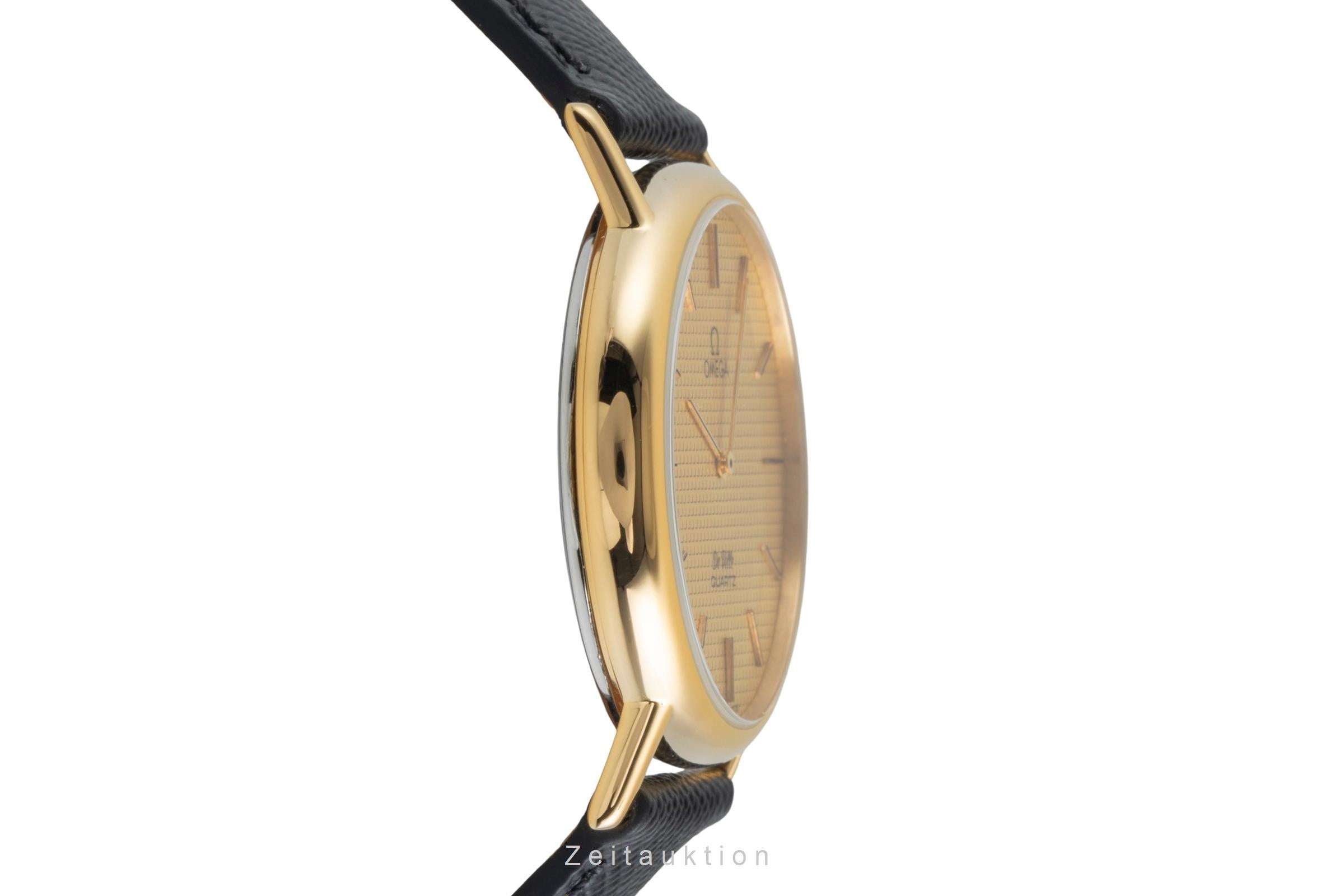 Omega De Ville acero / banado en oro cuarzo reloj para caballeros 191.0092 Vintage  [2603882]