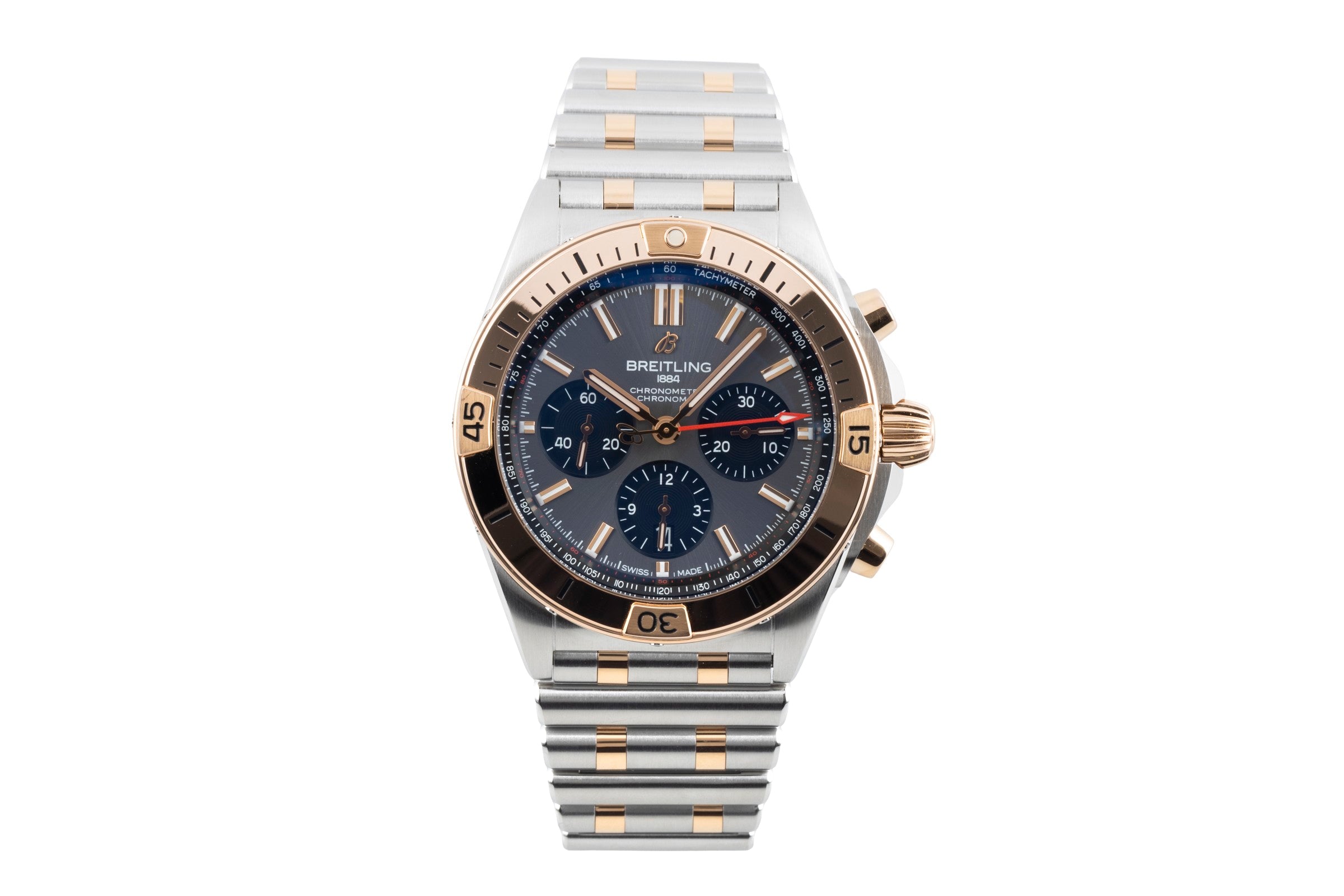 Breitling Chronomat chronograph steel / gold automatic men's watch UB0134101B1U1 LP: 14500EUR  [2603885]