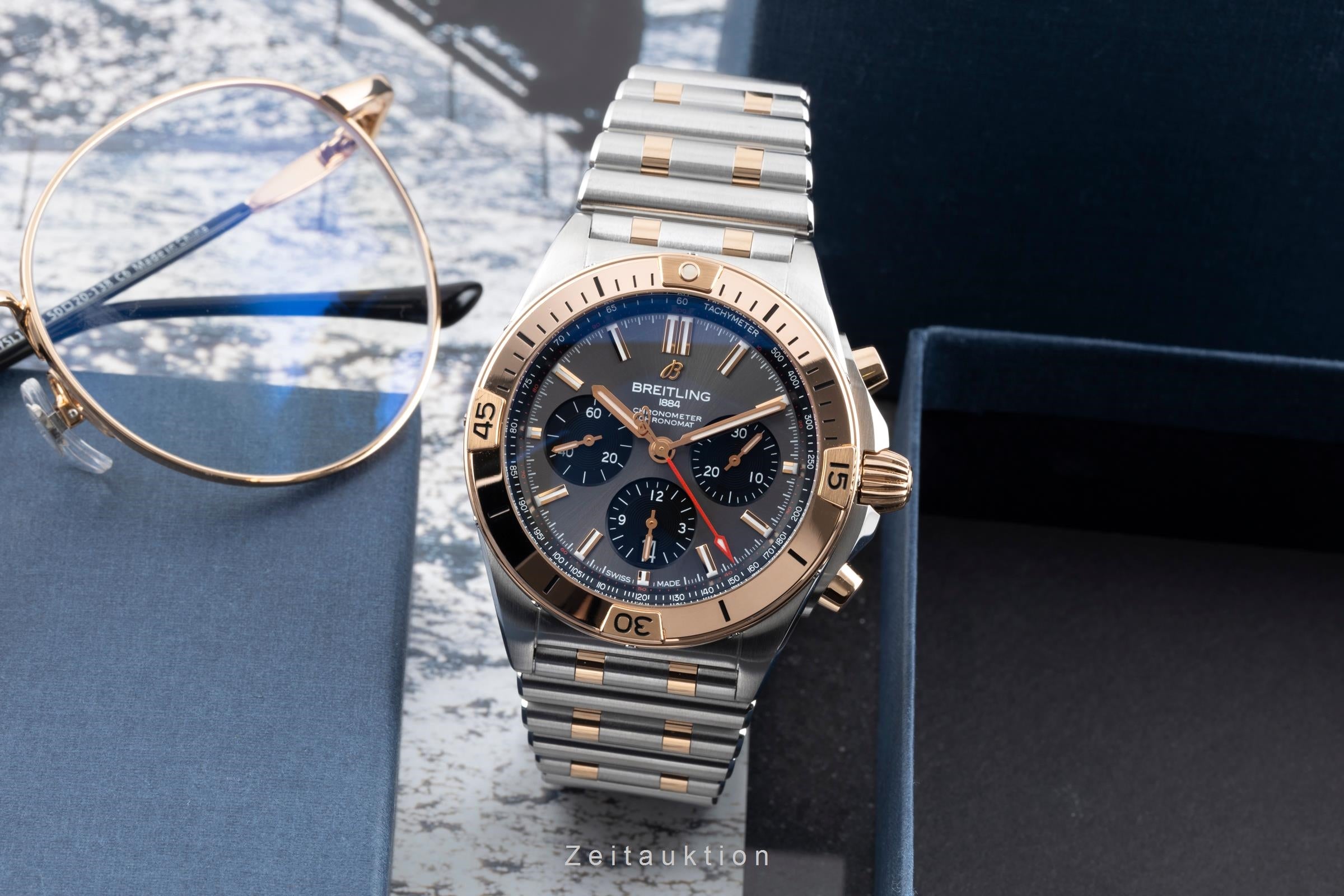 Breitling Chronomat 42 B01 Stahl / Gold Automatik Ref. UB0134101B1U1 B&P 2020 [2603885]