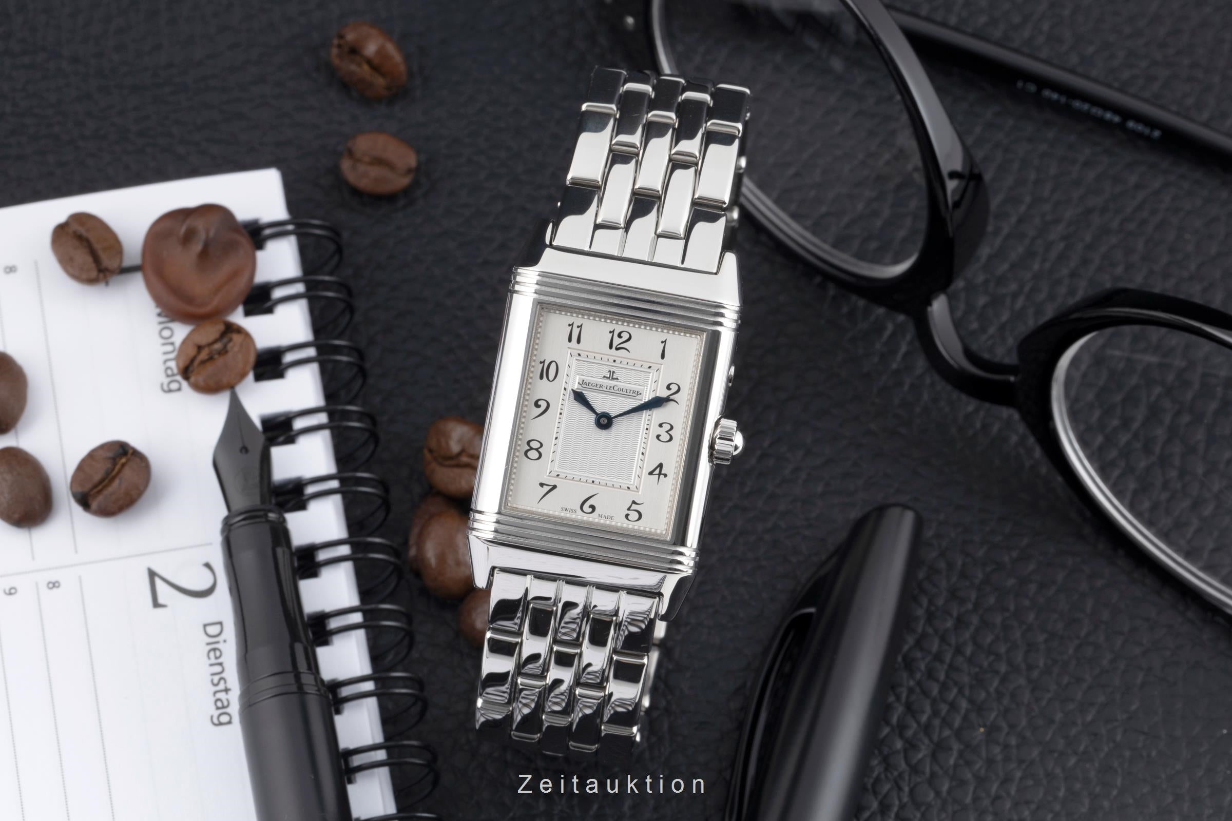 Jaeger LeCoultre Reverso acier à remontage manuel montre pour hommes Q2698420, 269.8.54  [2603887]