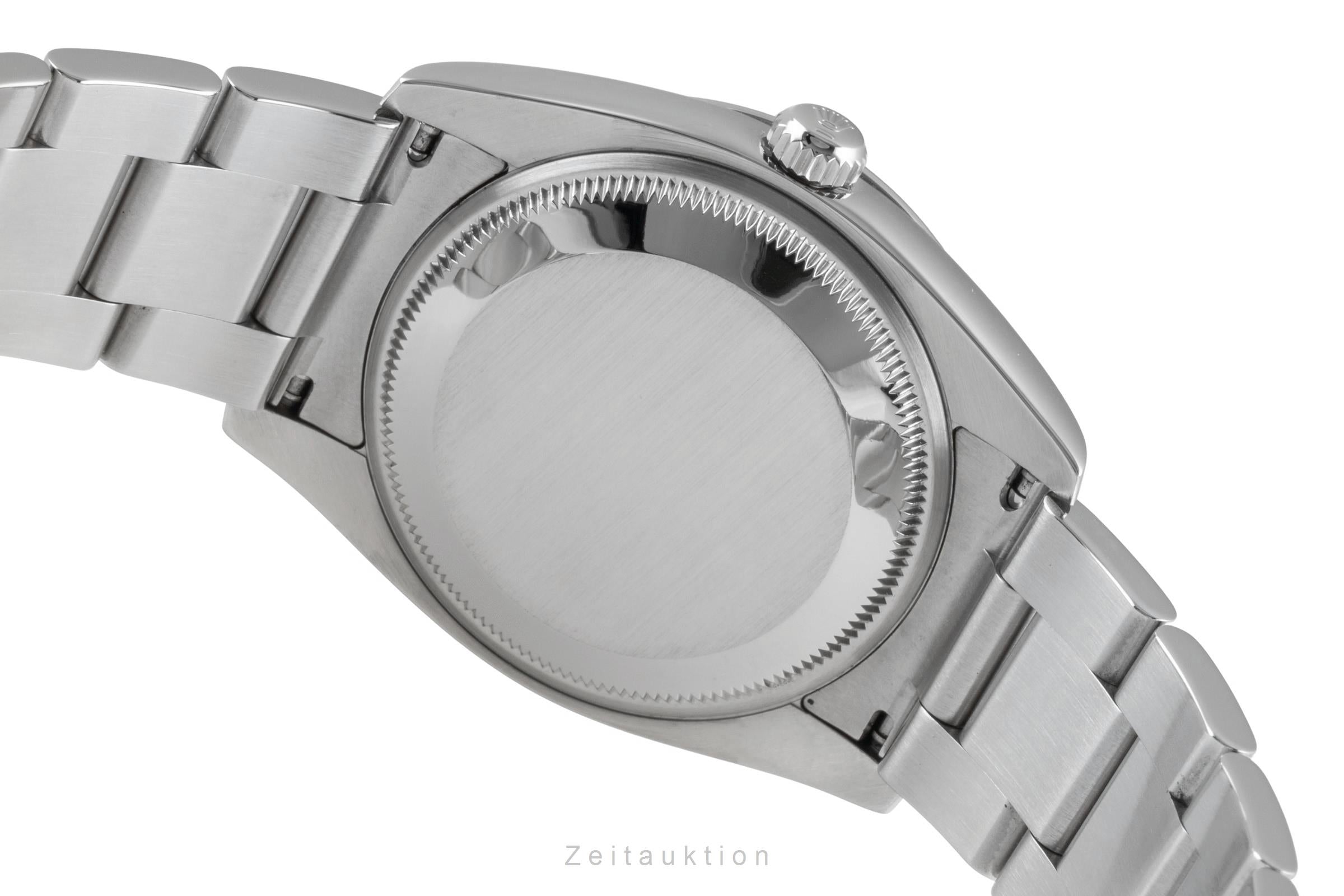 Rolex Air King 3-6-9 Blue Dial Stahl Automatik Herrenuhr Ref 114210 Papiere 2011 [2603896]