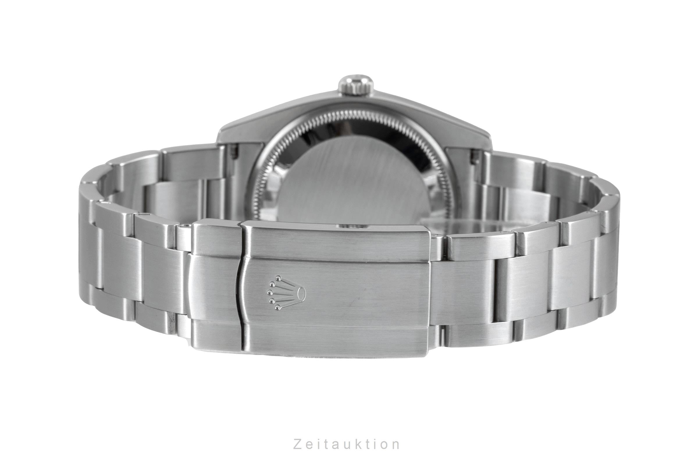 Rolex Air King 3-6-9 Blue Dial Stahl Automatik Herrenuhr Ref 114210 Papiere 2011 [2603896]