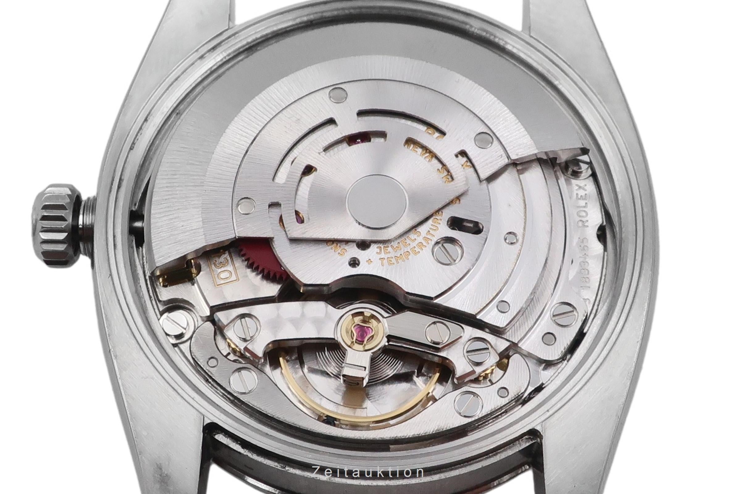 Rolex Air King 3-6-9 Blue Dial Stahl Automatik Herrenuhr Ref 114210 Papiere 2011 [2603896]