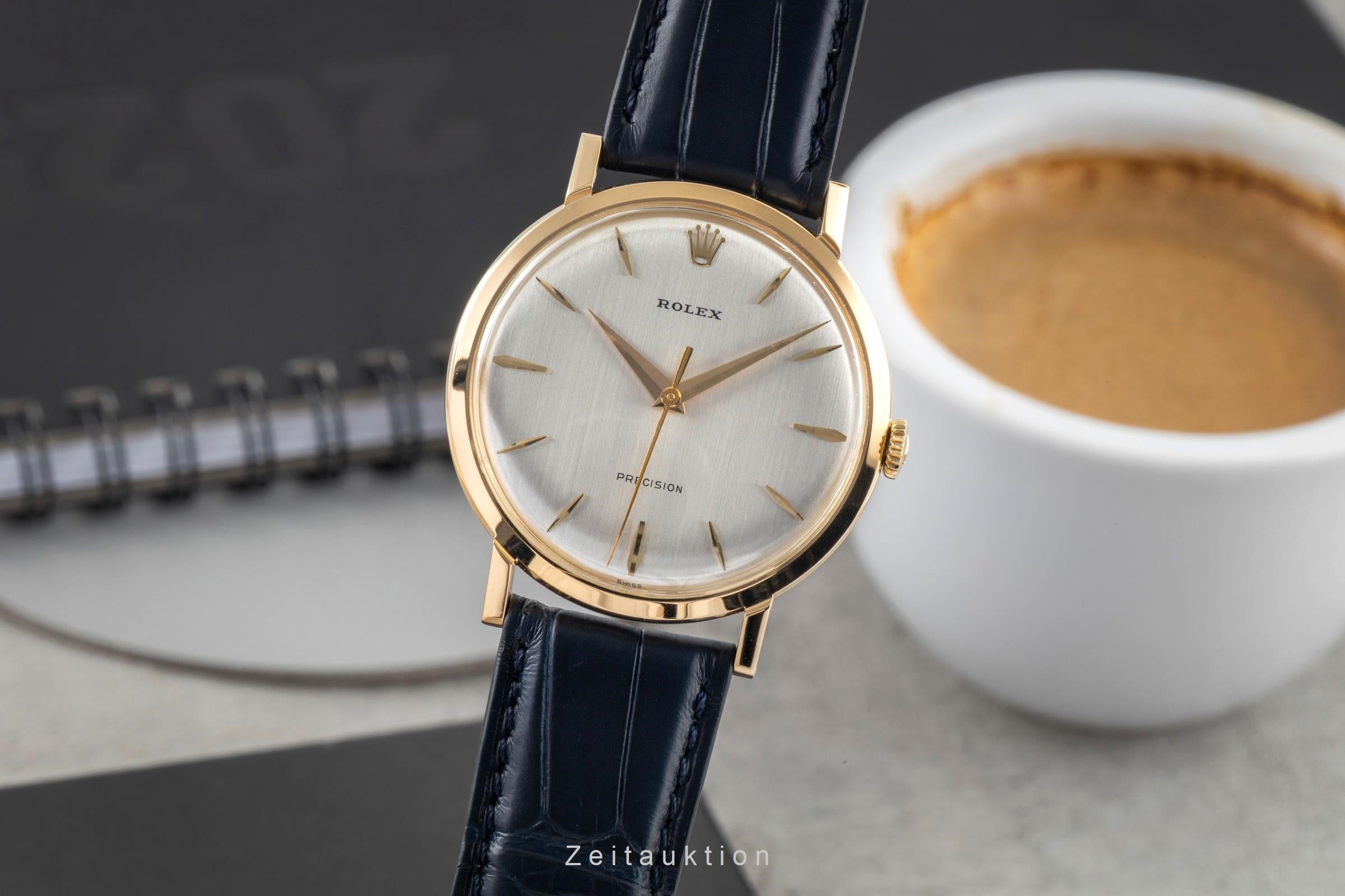Rolex Precision 18 ct gold manual winding men's watch 9971 Vintage  [2603899]