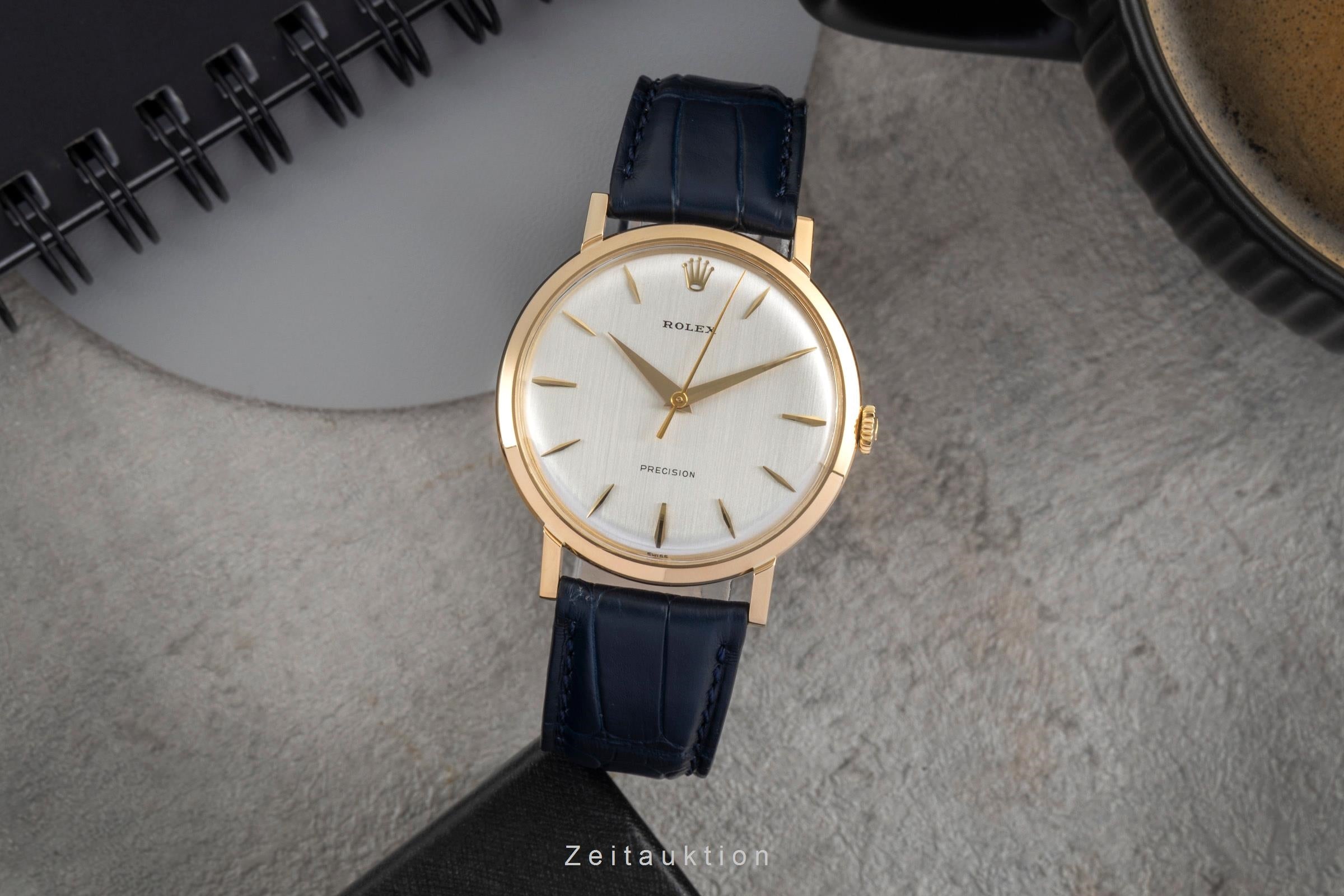 Rolex Precision 18 ct gold manual winding men's watch 9971 Vintage  [2603899]