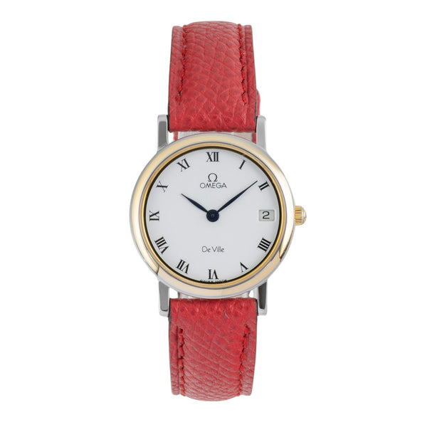 Omega De Ville acier / doré quartz montre pour femmes 596.2379  [2603901]