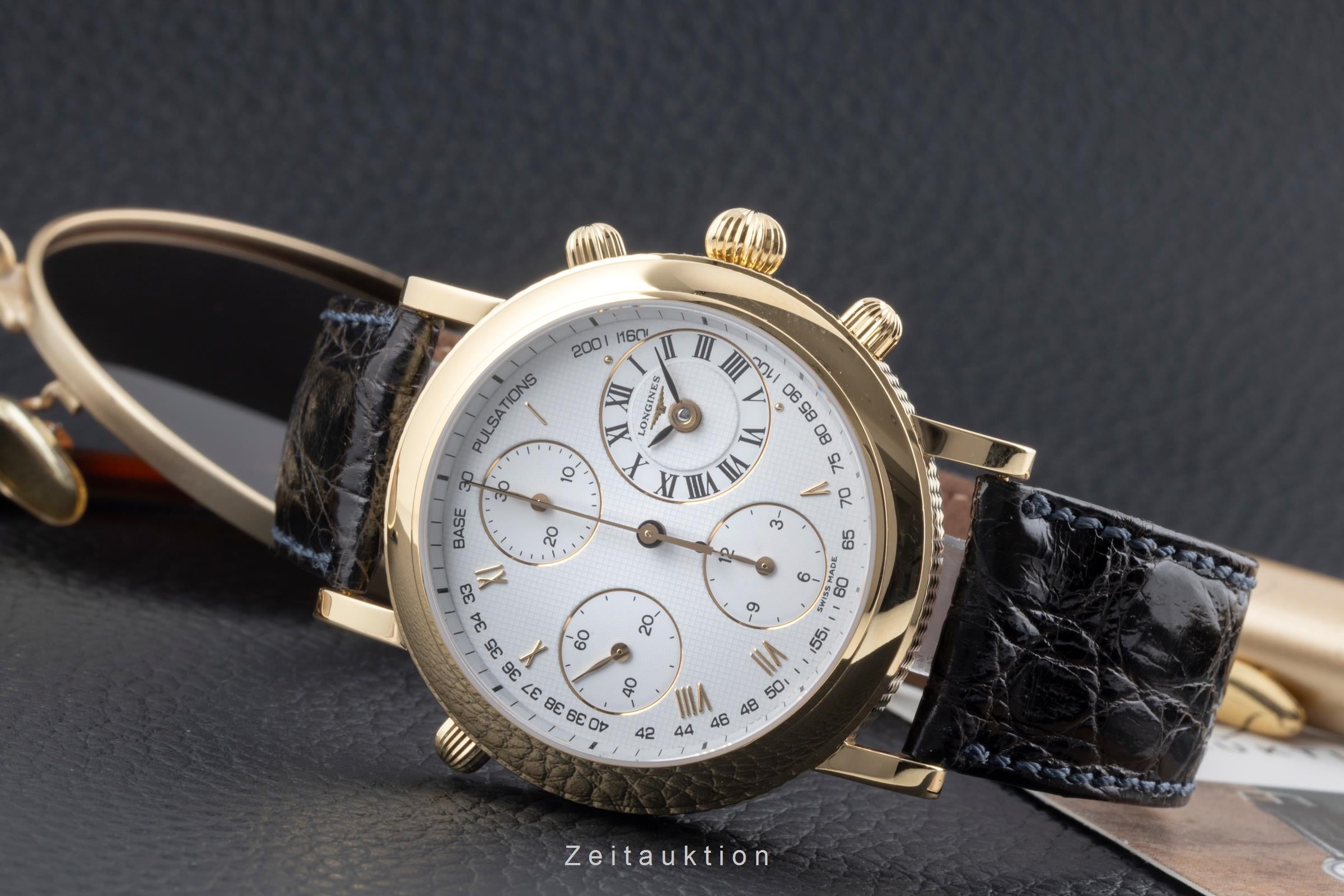 Longines Ernest Francillon 18K Gold Chronograph Rattrapante Automatik L4.654.6 [2603902]