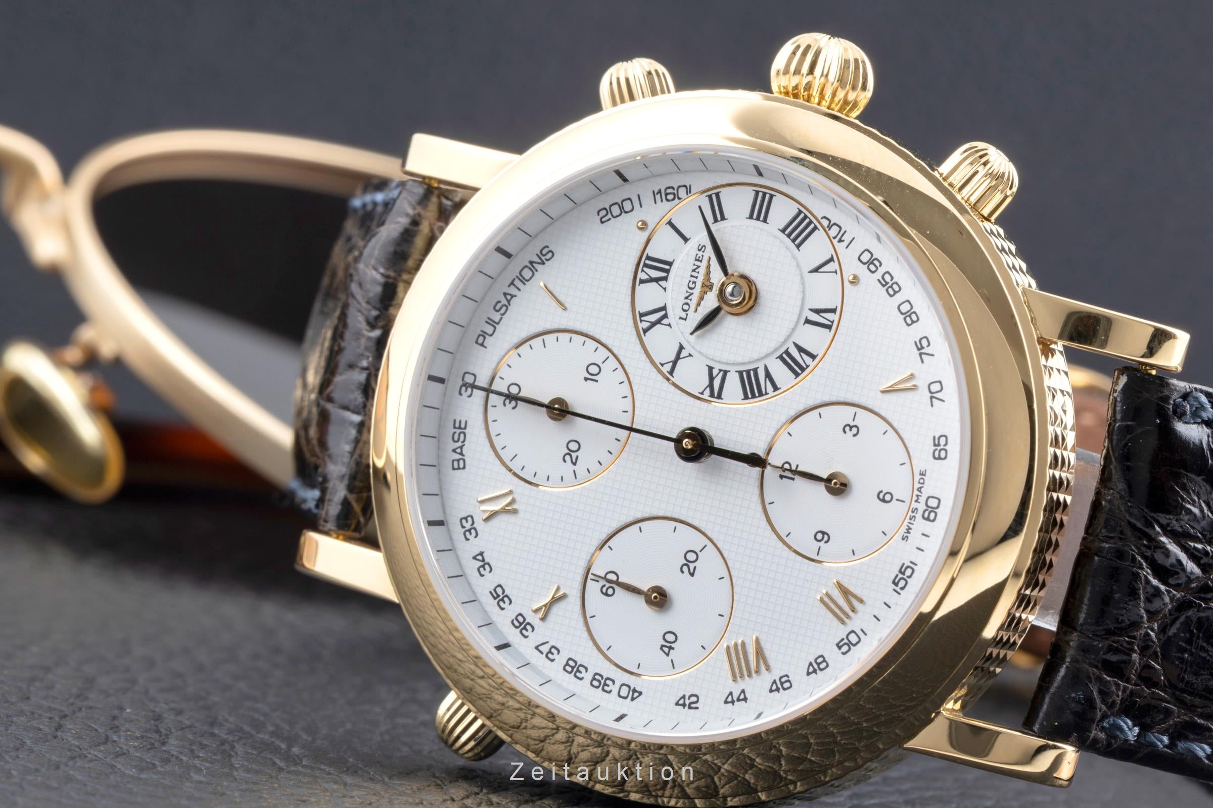 Longines Ernest Francillon 18K Gold Chronograph Rattrapante Automatik L4.654.6 [2603902]