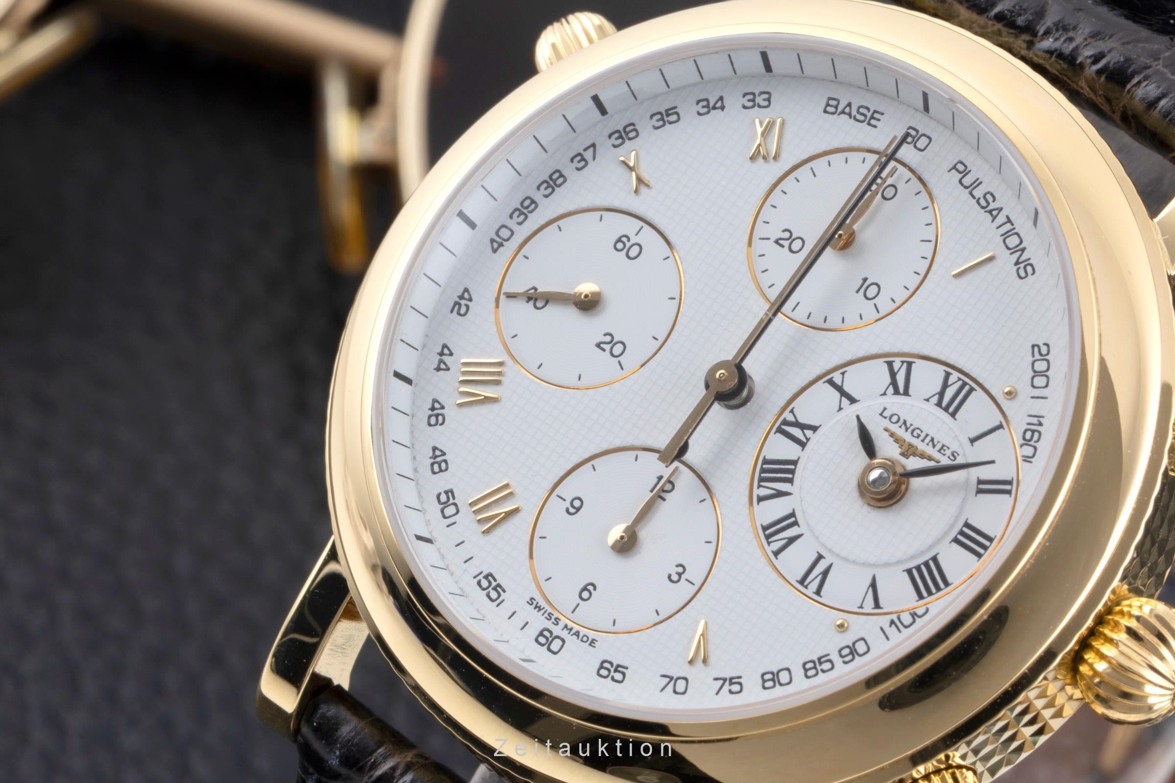 Longines Ernest Francillon 18K Gold Chronograph Rattrapante Automatik L4.654.6 [2603902]
