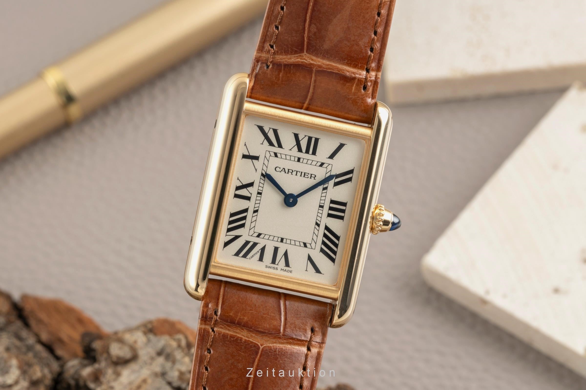 Cartier Tank or 18 ct quartz unisexe WGTA0067 LP: 13600EUR  [2603904]