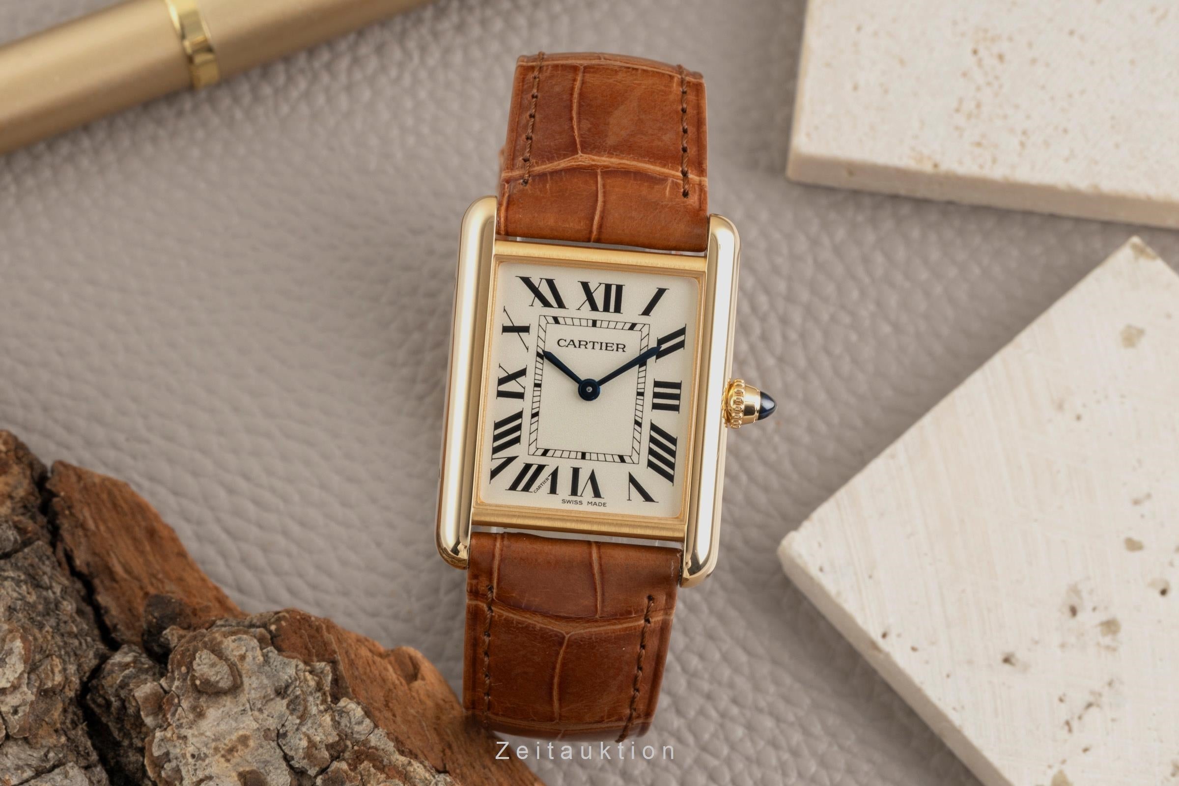 Cartier Tank or 18 ct quartz unisexe WGTA0067 LP: 13600EUR  [2603904]