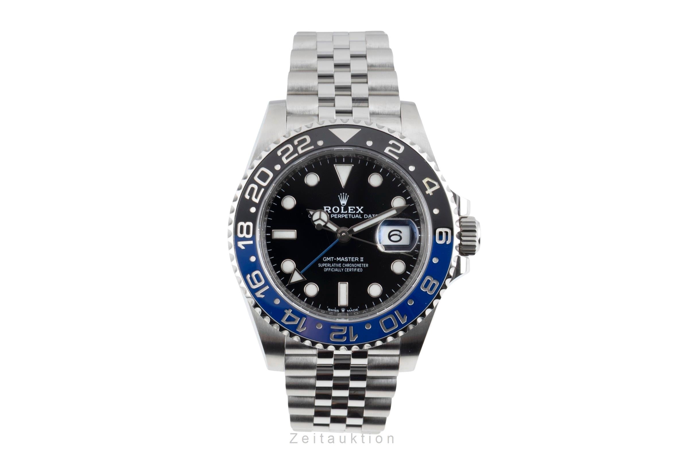 Rolex GMT-Master II Batgirl Stahl Automatik Herrenuhr Ref. 126710BLNR B&P 2019 [2603905]