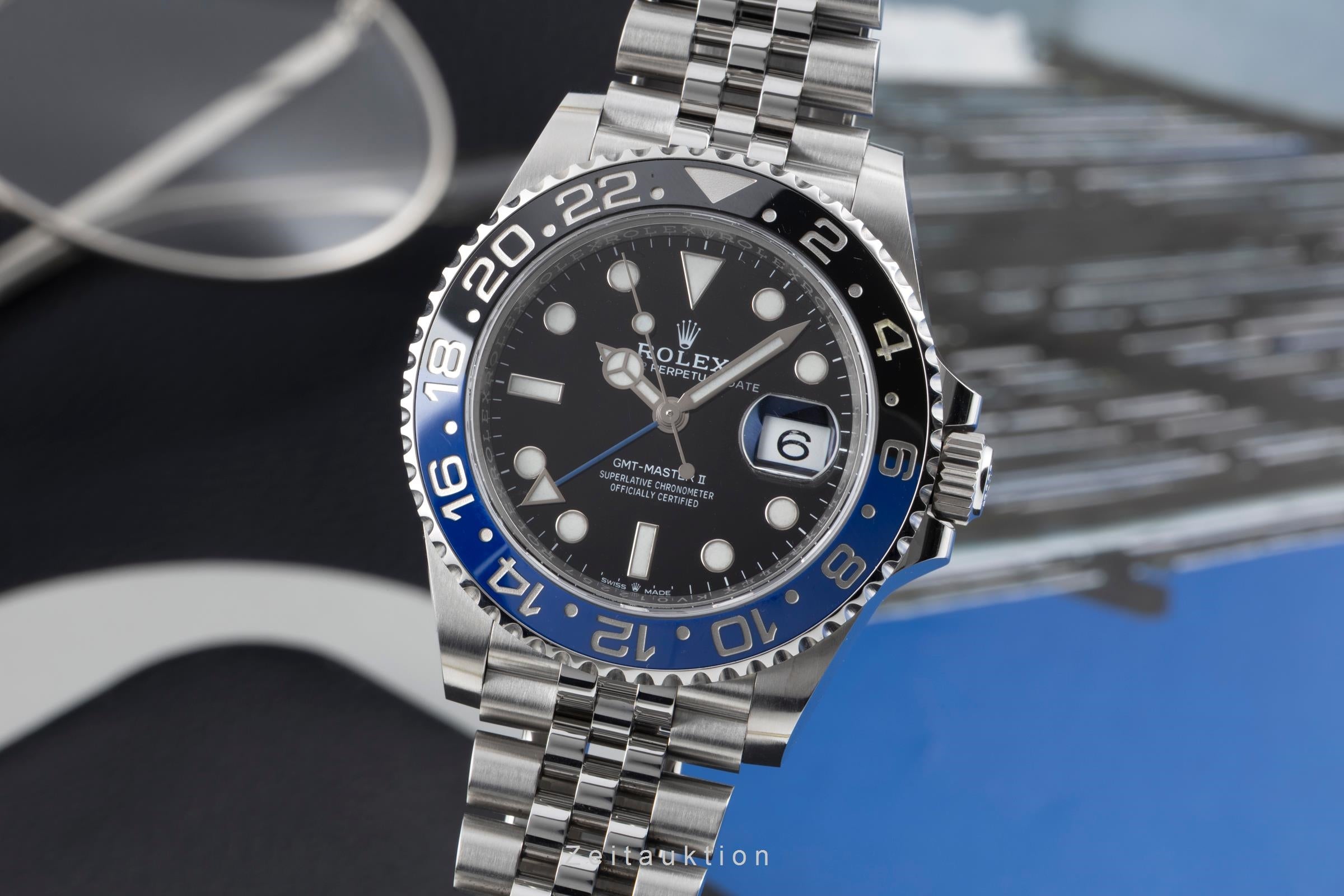 Rolex GMT-Master II steel automatic Kal. 3285 Ref. 126710BLNR