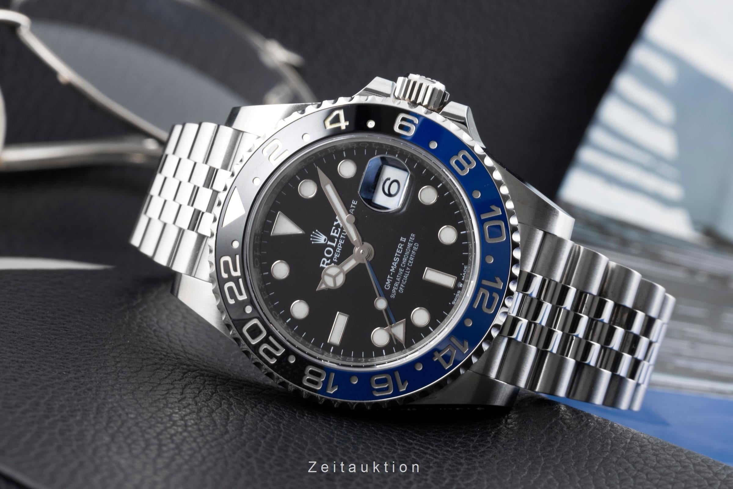 Rolex GMT-Master II Batgirl Stahl Automatik Herrenuhr Ref. 126710BLNR B&P 2019 [2603905]