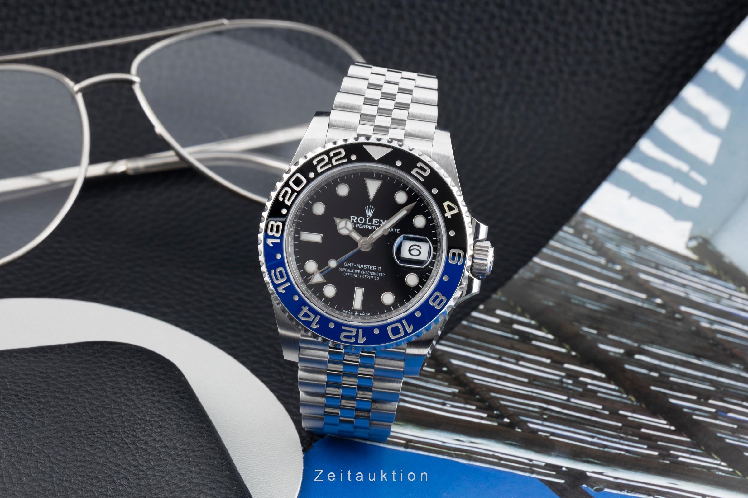 Rolex GMT-Master II Batgirl Stahl Automatik Herrenuhr Ref. 126710BLNR B&P 2019 [2603905]