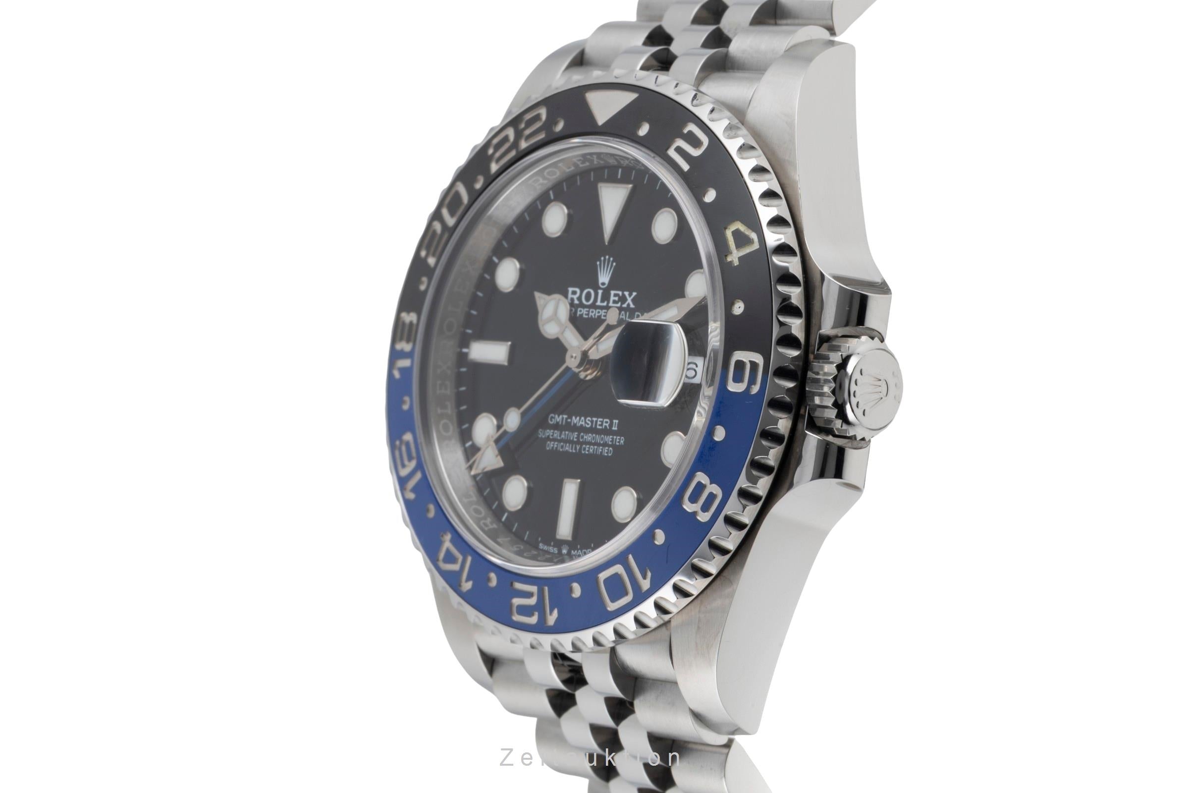 Rolex GMT-Master II Batgirl Stahl Automatik Herrenuhr Ref. 126710BLNR B&P 2019 [2603905]