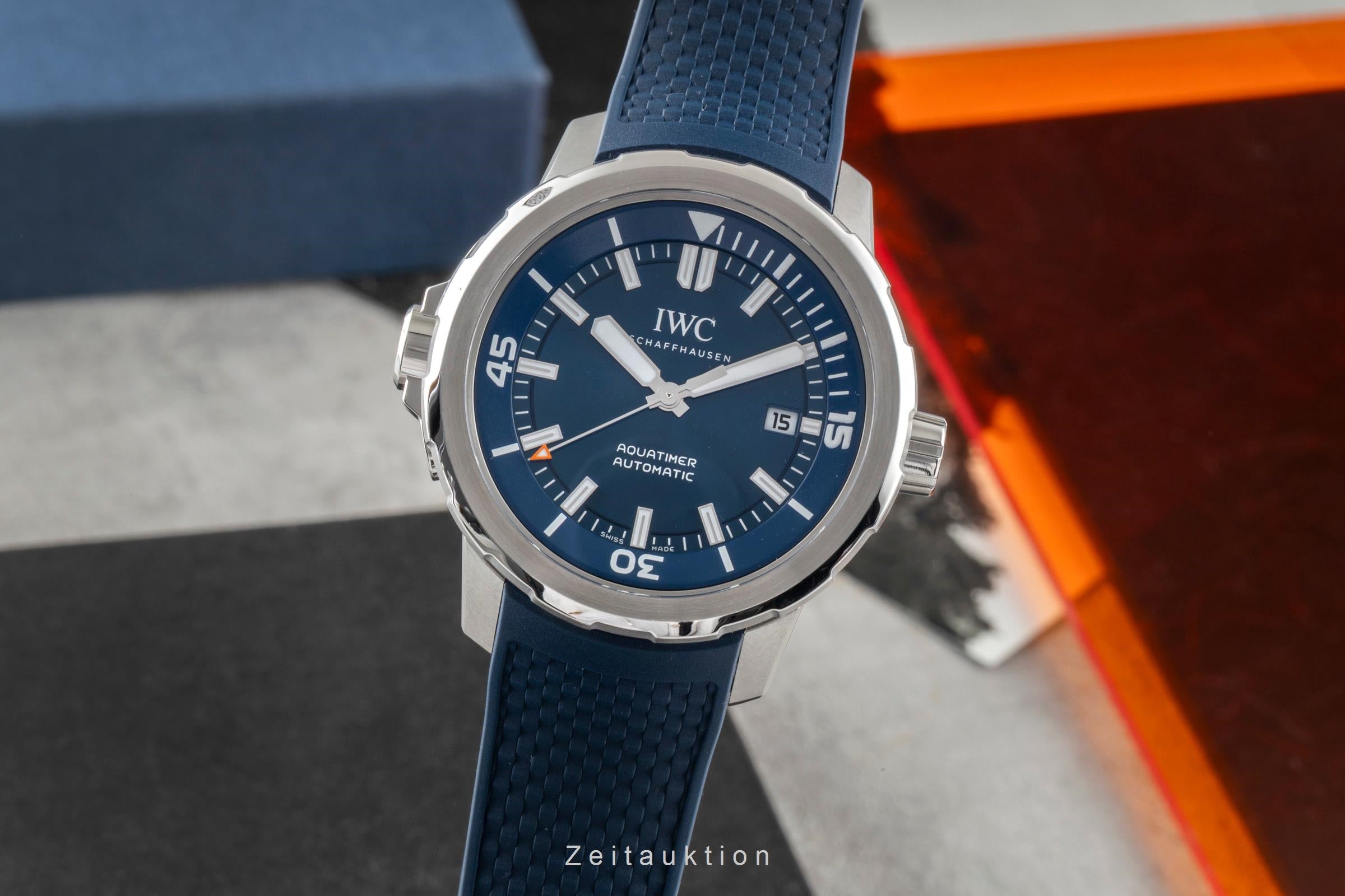 IWC Aquatimer Stahl Automatik Herrenuhr Ref. IW328801 B&P 2023 NP: 6500,- € [2603908]