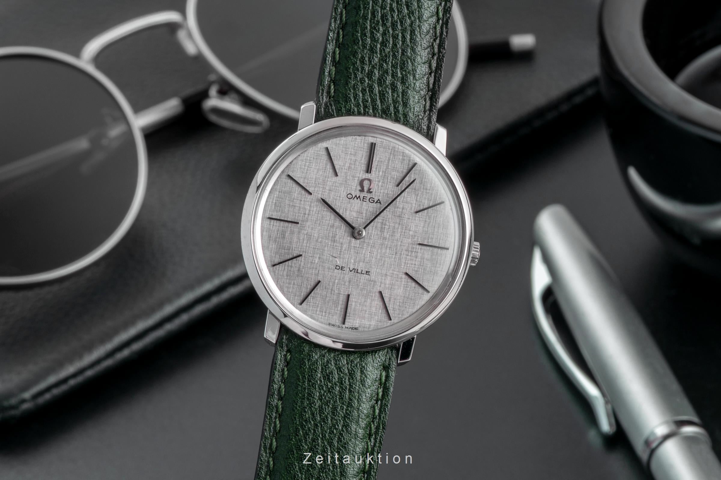 Omega De Ville Stahl Handaufzug Herrenuhr Ref. 111.077 ST 111.0077 Vintage  [2603910]