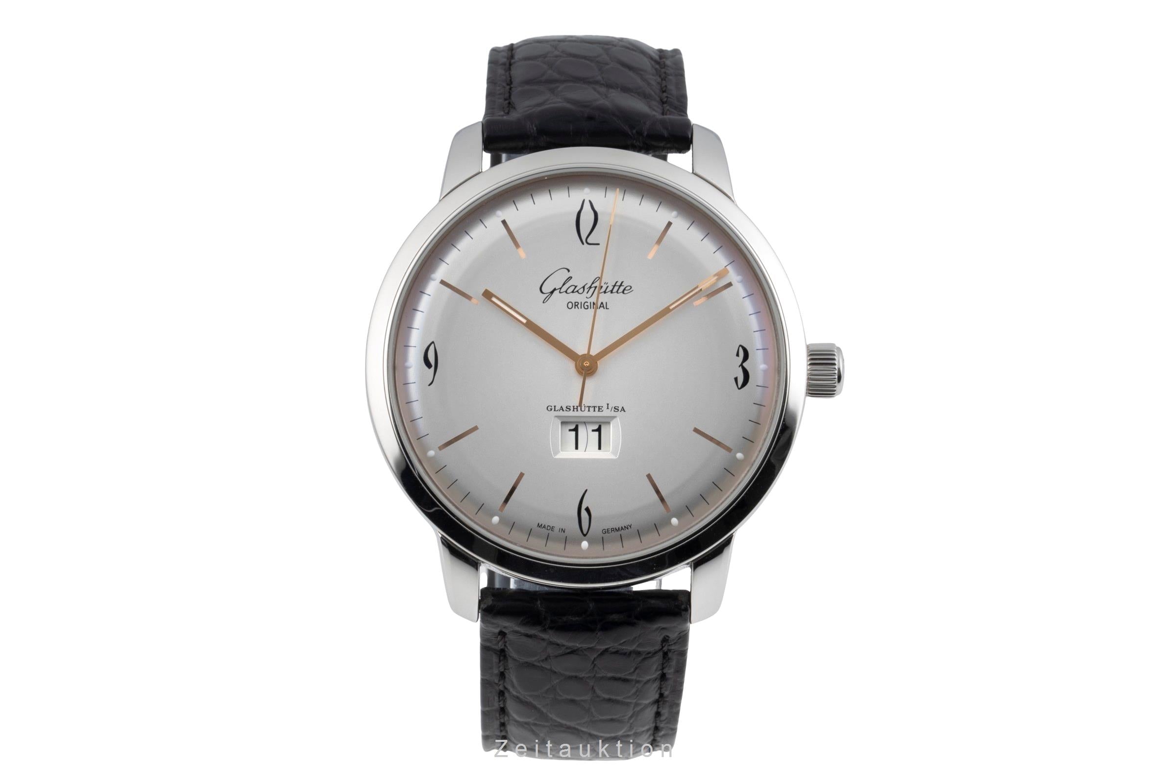 Glashütte Sixties acero automático reloj para caballeros 2-39-47-01-02-04 LP: 8800EUR  [2603911]