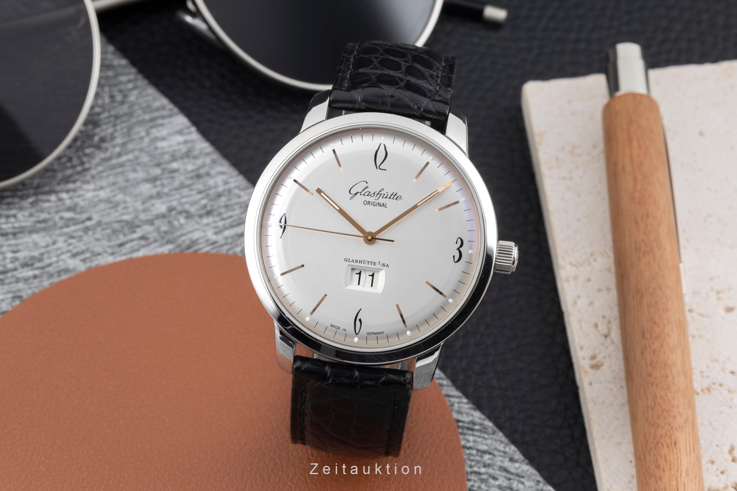 Glashütte Sixties acero automático reloj para caballeros 2-39-47-01-02-04 LP: 8800EUR  [2603911]