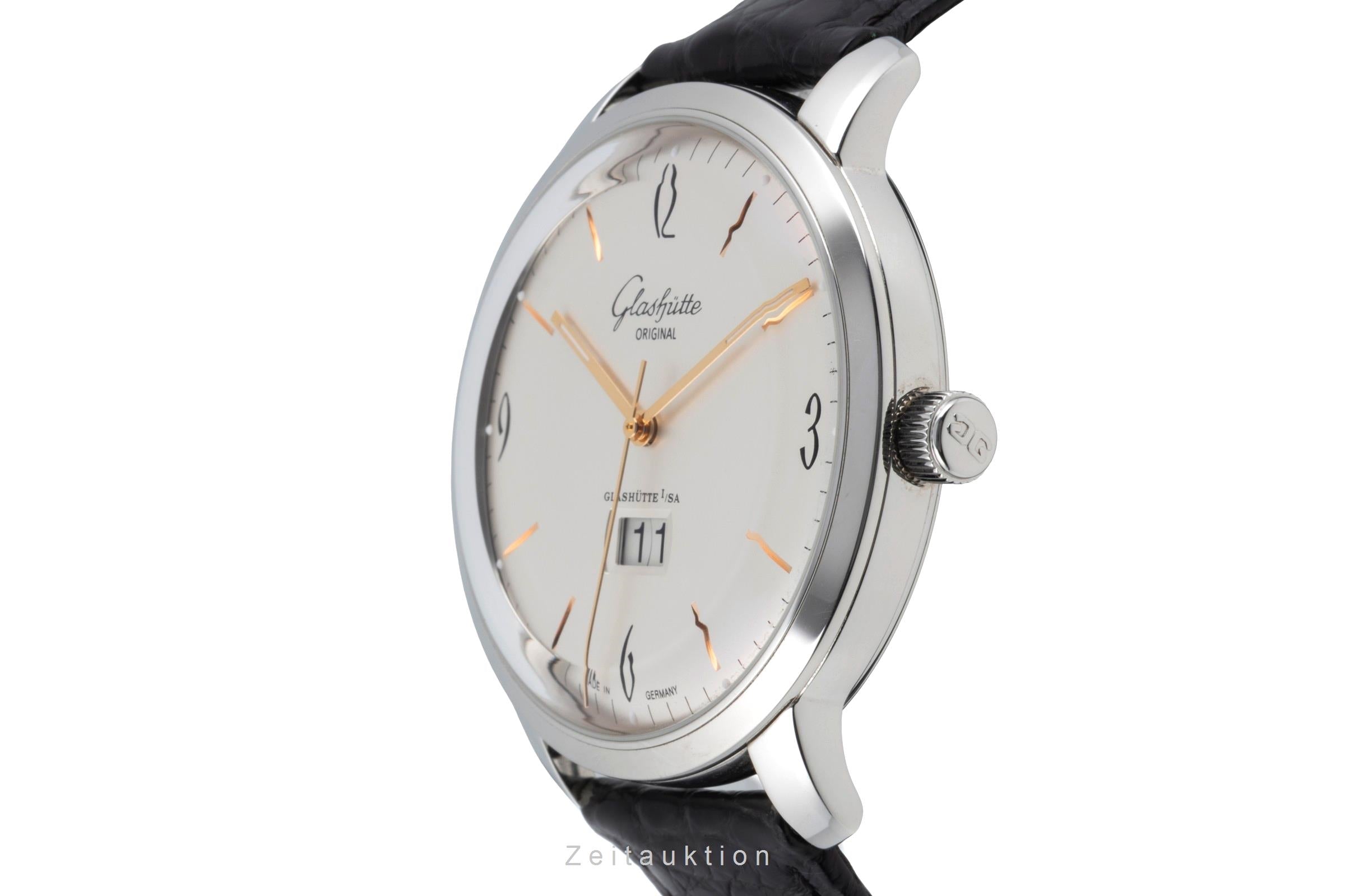 Glashütte Sixties acero automático reloj para caballeros 2-39-47-01-02-04 LP: 8800EUR  [2603911]