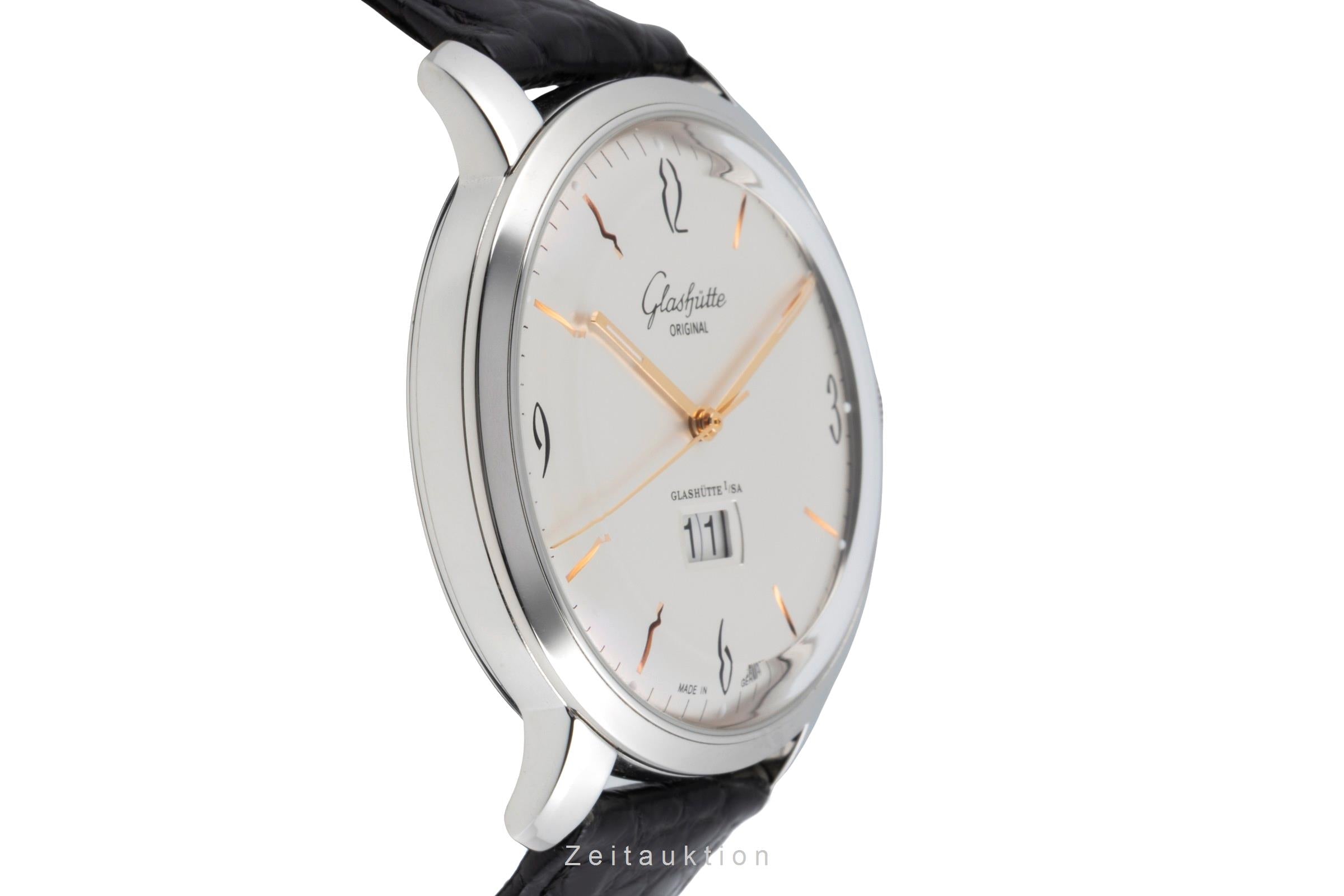 Glashütte Sixties acero automático reloj para caballeros 2-39-47-01-02-04 LP: 8800EUR  [2603911]