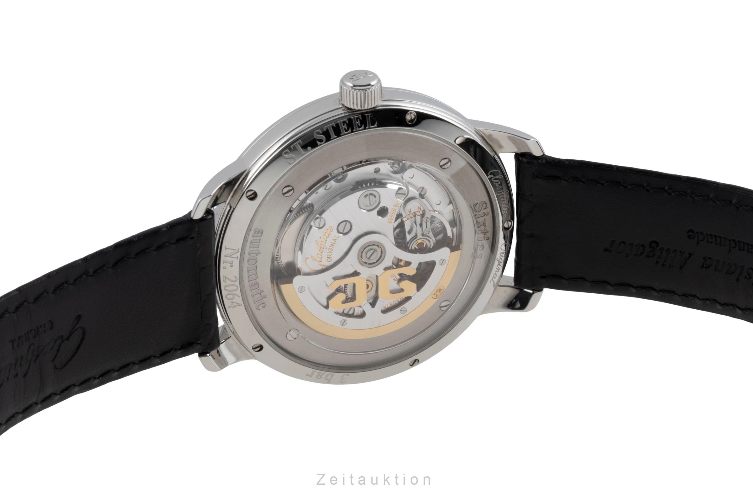 Glashütte Sixties acero automático reloj para caballeros 2-39-47-01-02-04 LP: 8800EUR  [2603911]