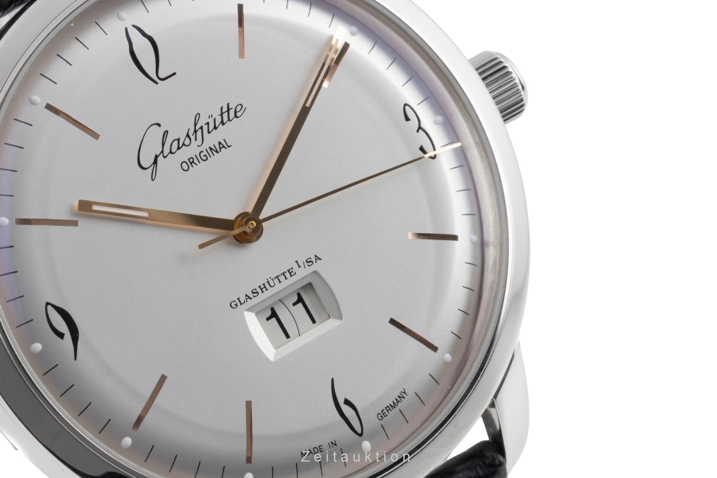 Glashütte Sixties acero automático reloj para caballeros 2-39-47-01-02-04 LP: 8800EUR  [2603911]