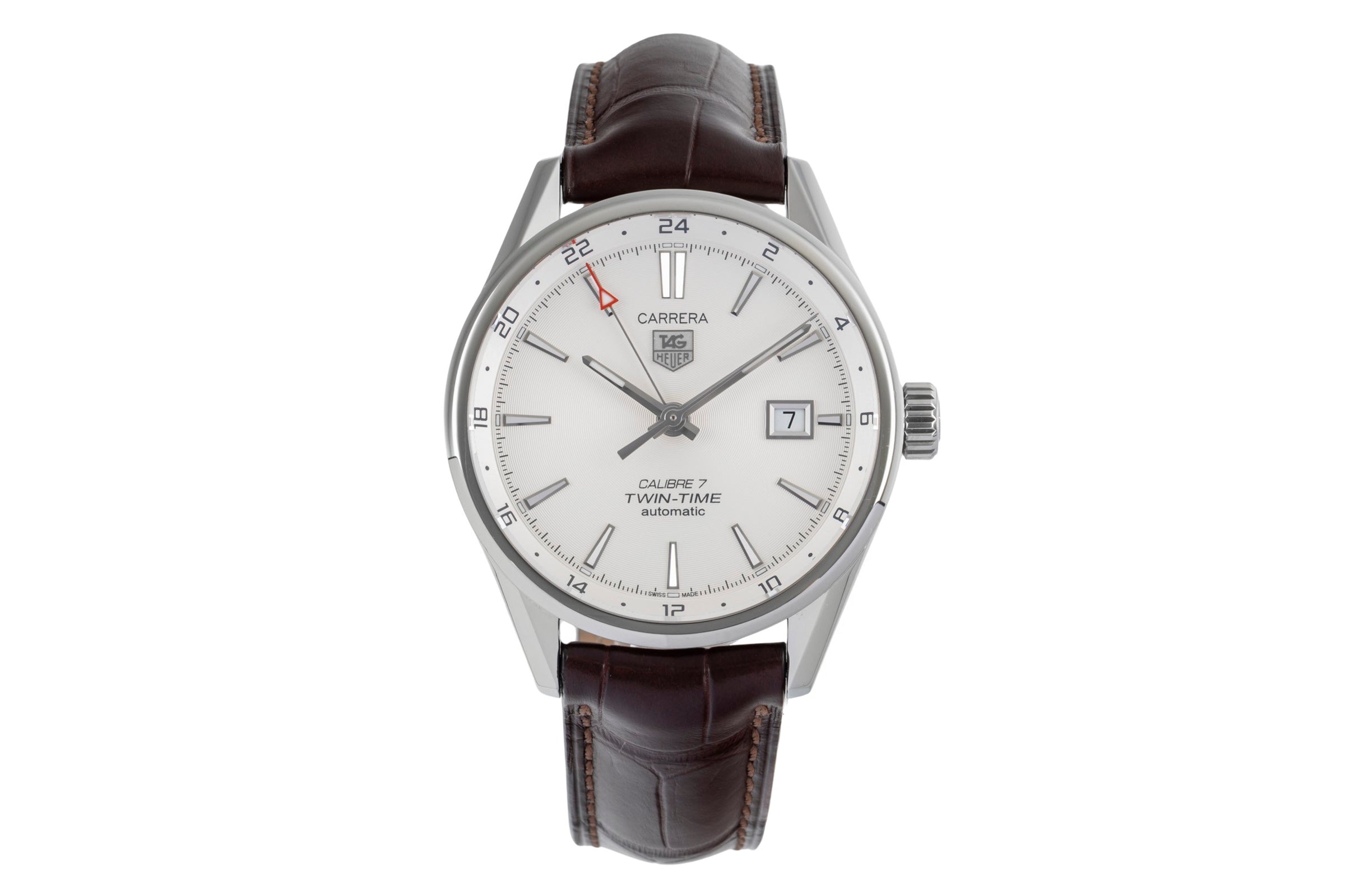Tag Heuer Carrera Twin-Time Automatik Edelstahl  Ref. WAR2011.FC6291 B&P 2017 [2603913]