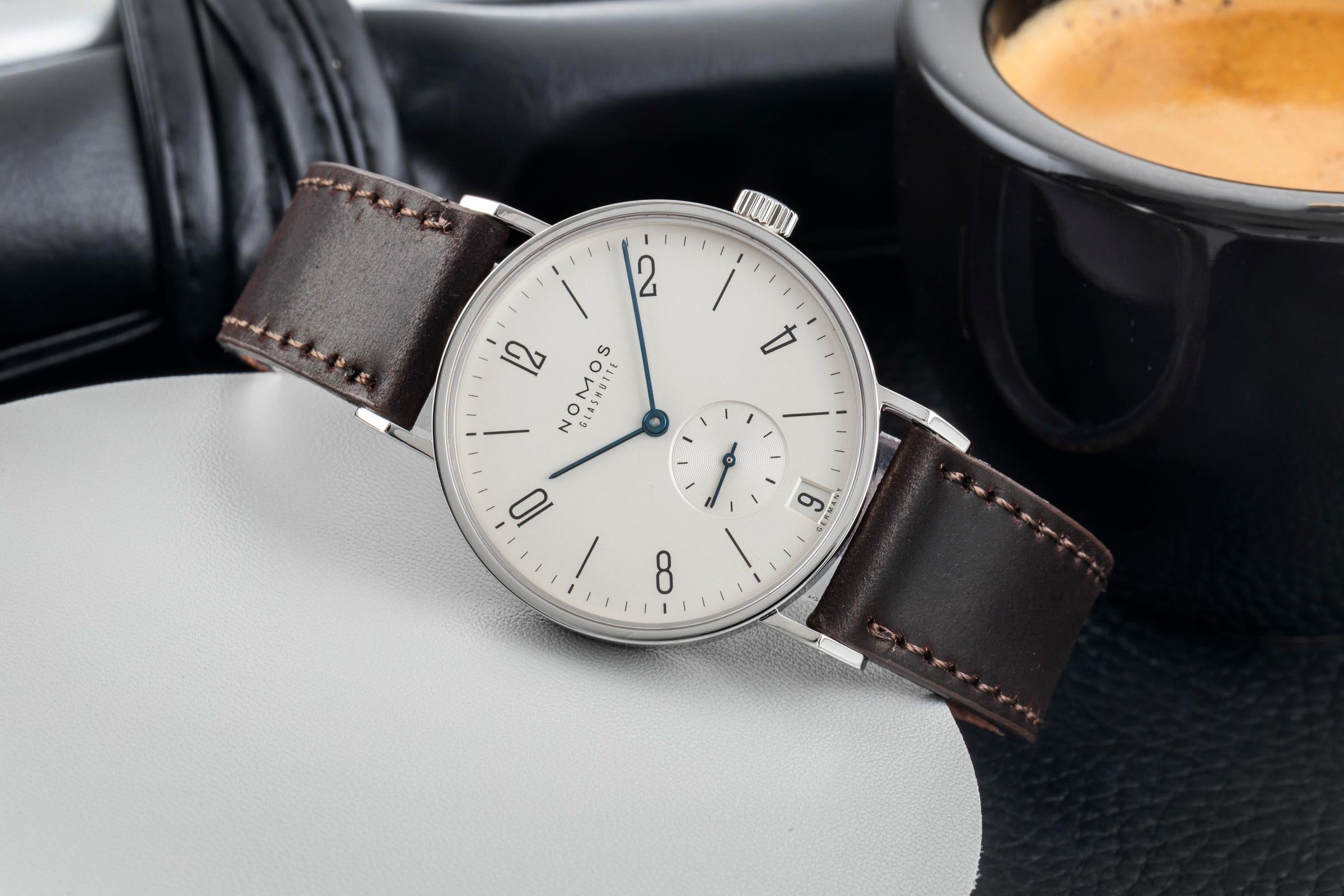 Nomos Tangente acero cuerda manual reloj para caballeros 107  [2603914]