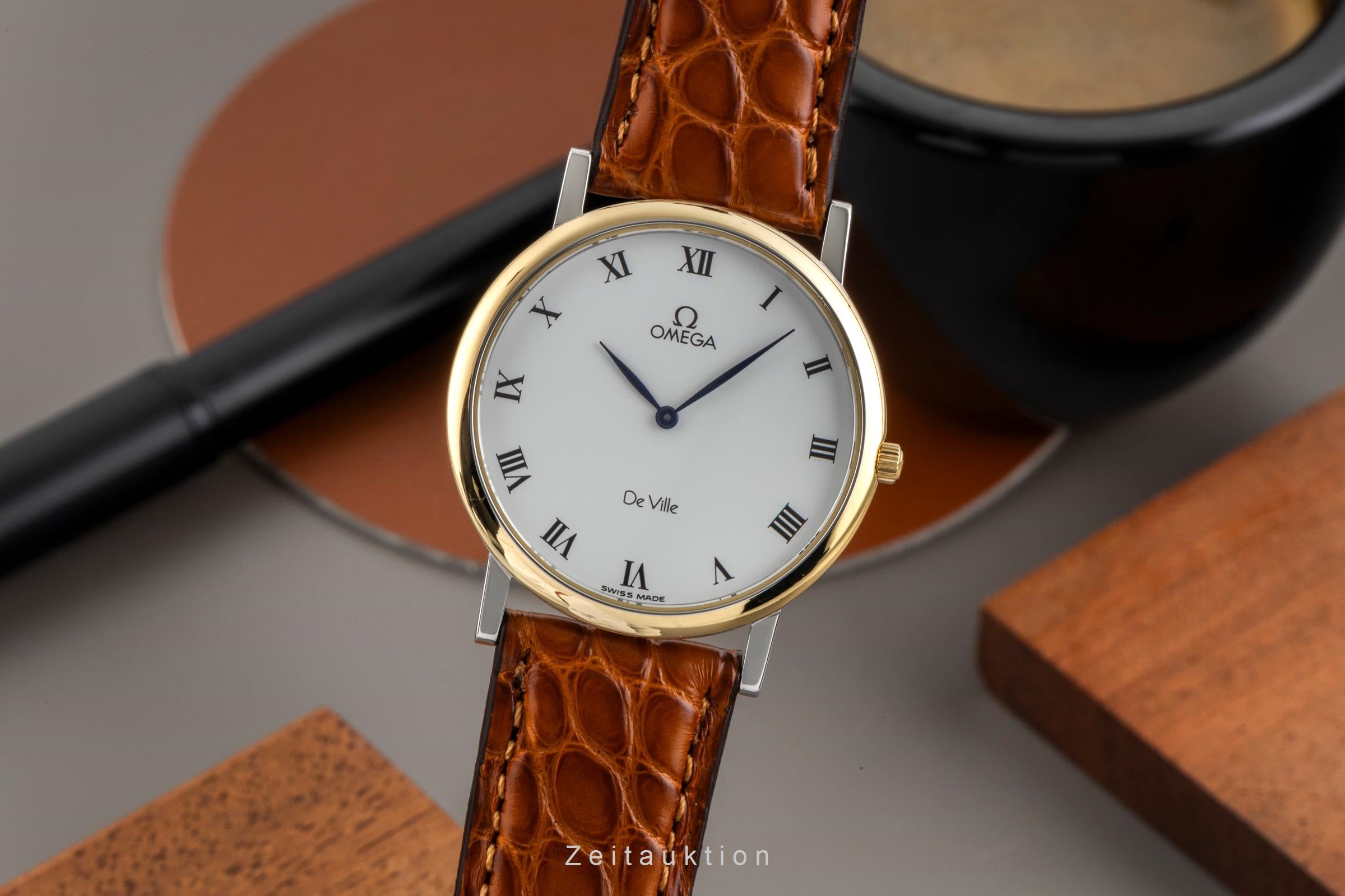 Omega De Ville Stahl / Gold  Herrenuhr Saphirglas Ref. 195.2378 Klassiker [2603916]