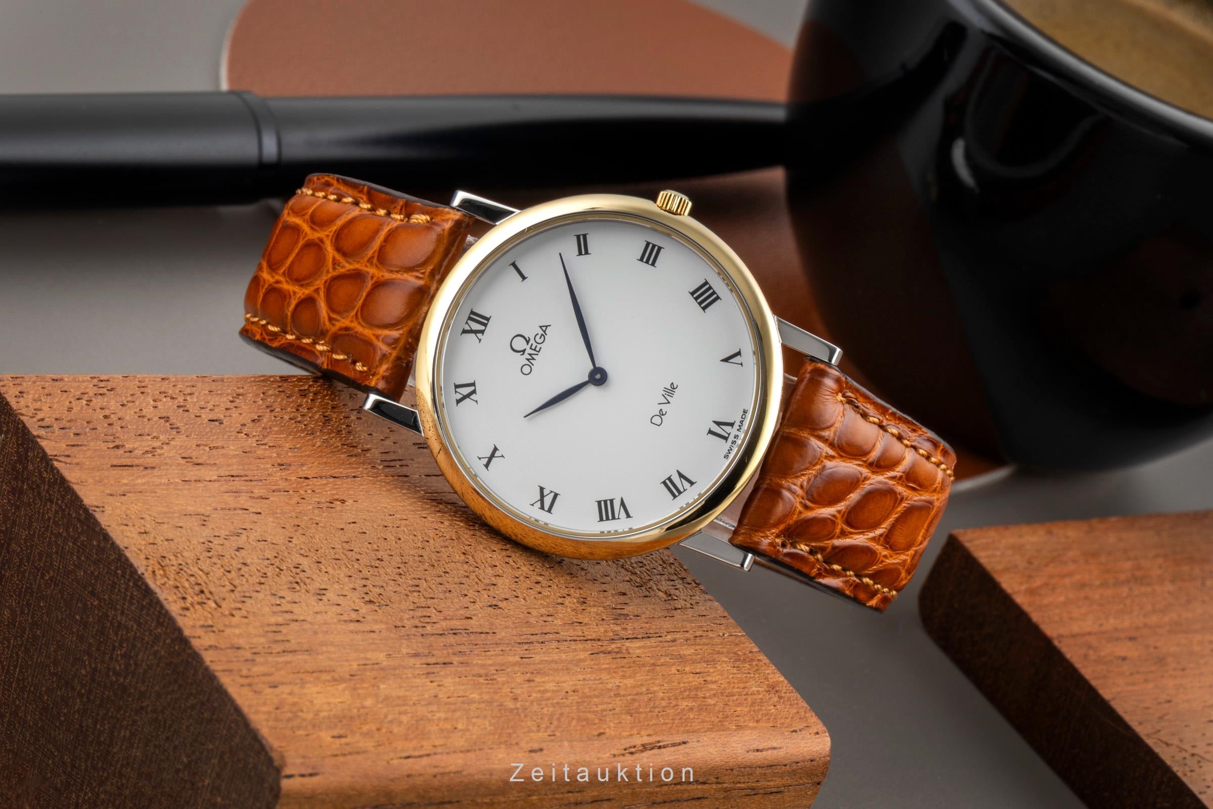 Omega De Ville Stahl / Gold  Herrenuhr Saphirglas Ref. 195.2378 Klassiker [2603916]