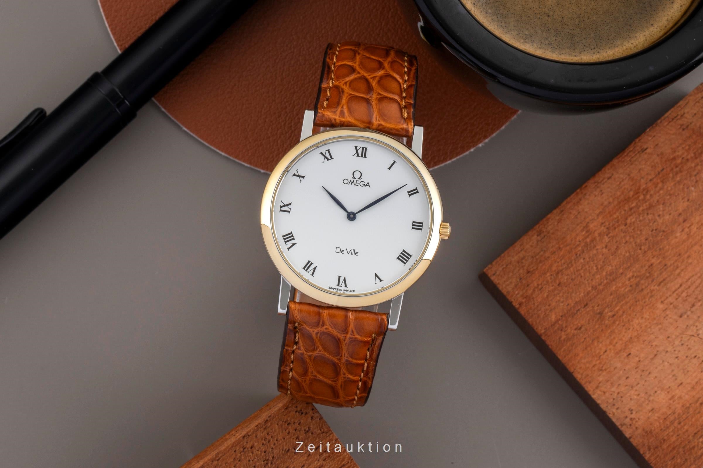 Omega De Ville Stahl / Gold  Herrenuhr Saphirglas Ref. 195.2378 Klassiker [2603916]
