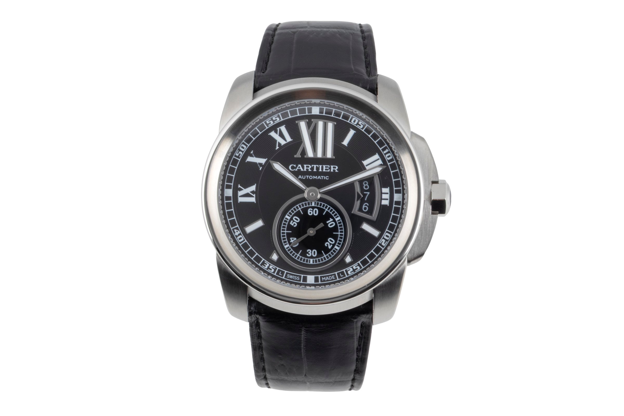 Cartier Calibre de Cartier acciaio automatismo orologio da uomo W7100041  [2603922]