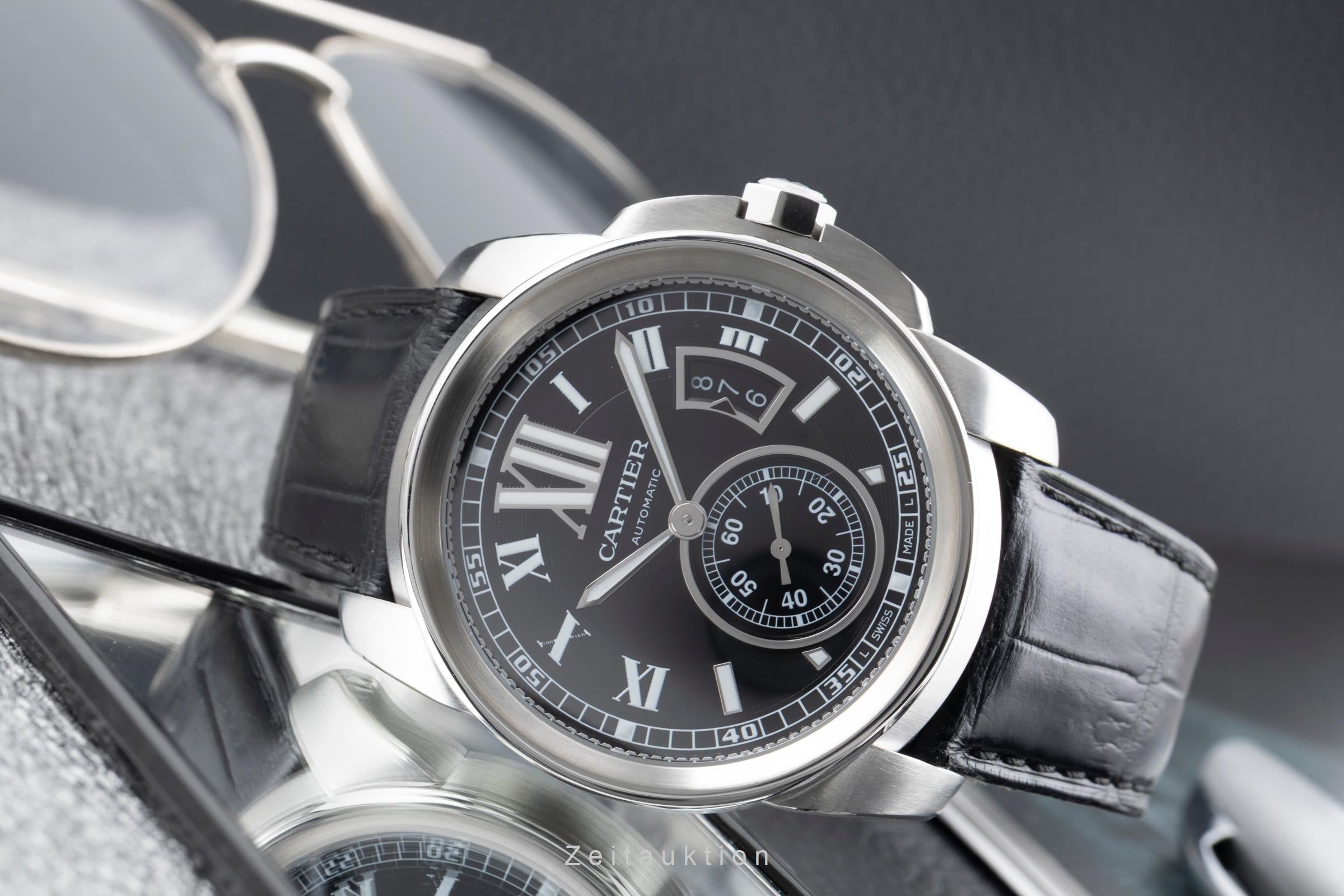 Cartier Calibre de Cartier 42 Edelstahl Automatik Herrenuhr Ref. W7100041 3389 [2603922]
