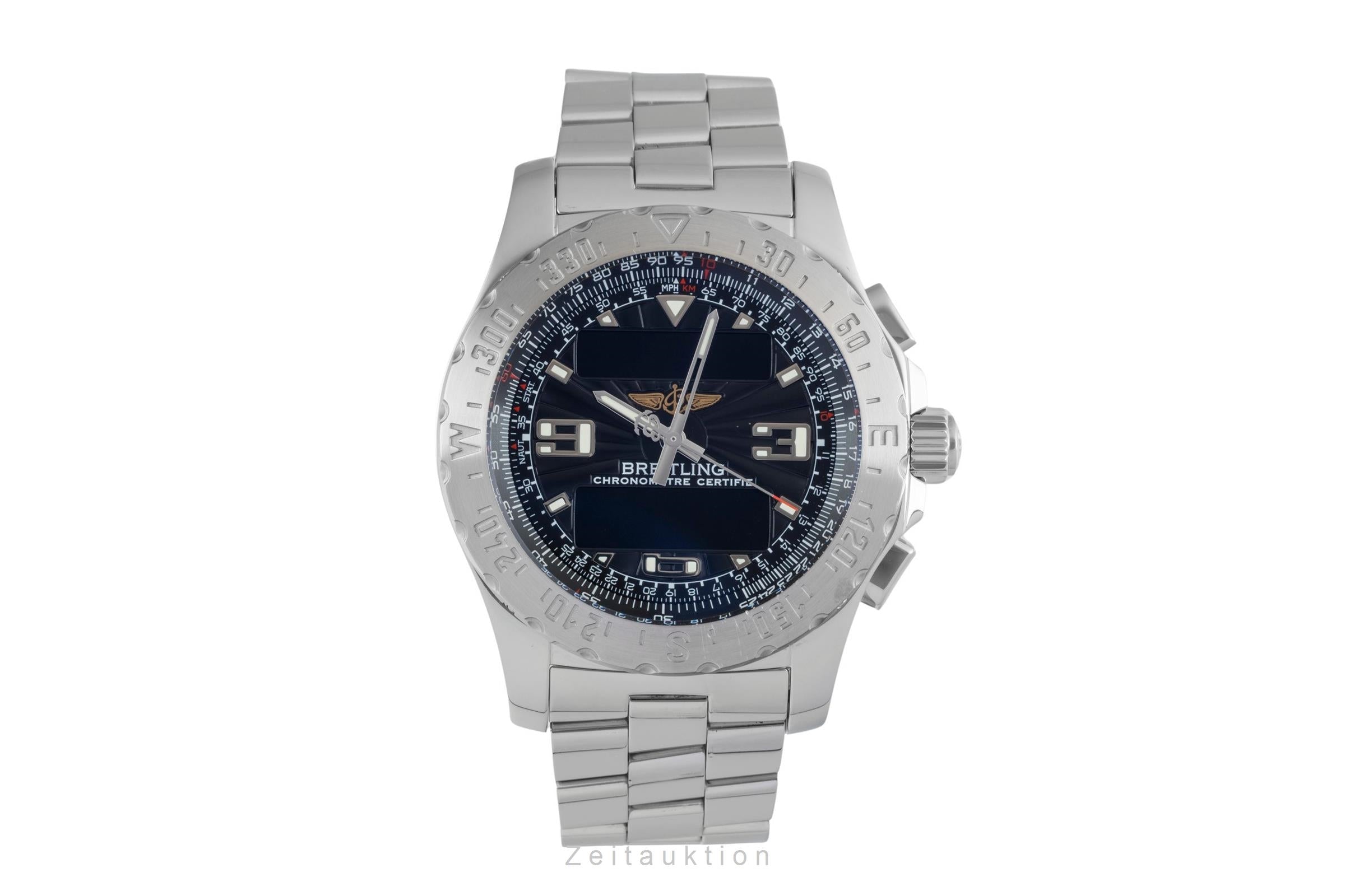 Breitling Airwolf Chronograph Black Dial Edelstahl Quarz Herrenuhr Ref. A78363 [2603923]