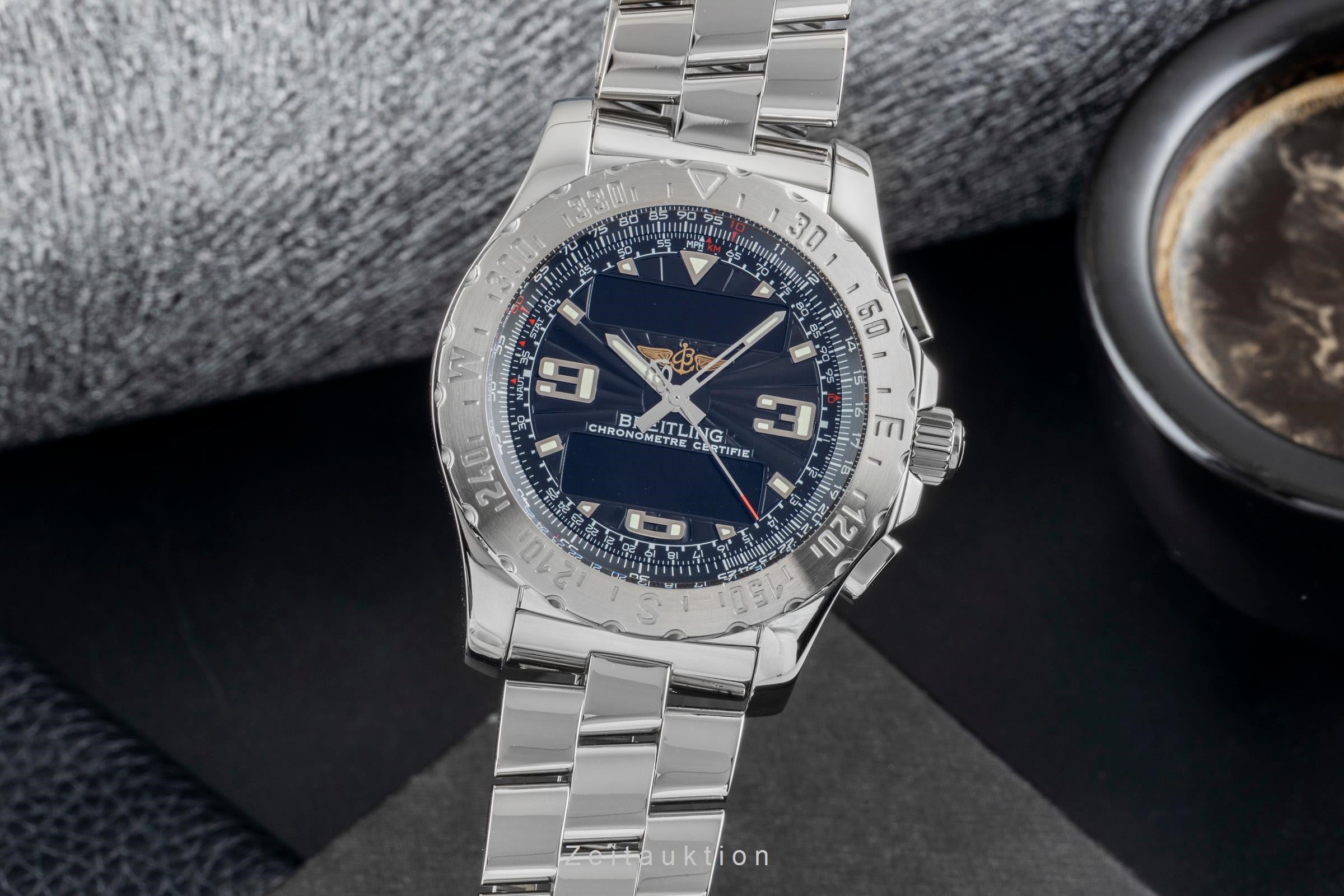 Breitling Airwolf Chronograph Black Dial Edelstahl Quarz Herrenuhr Ref. A78363 [2603923]
