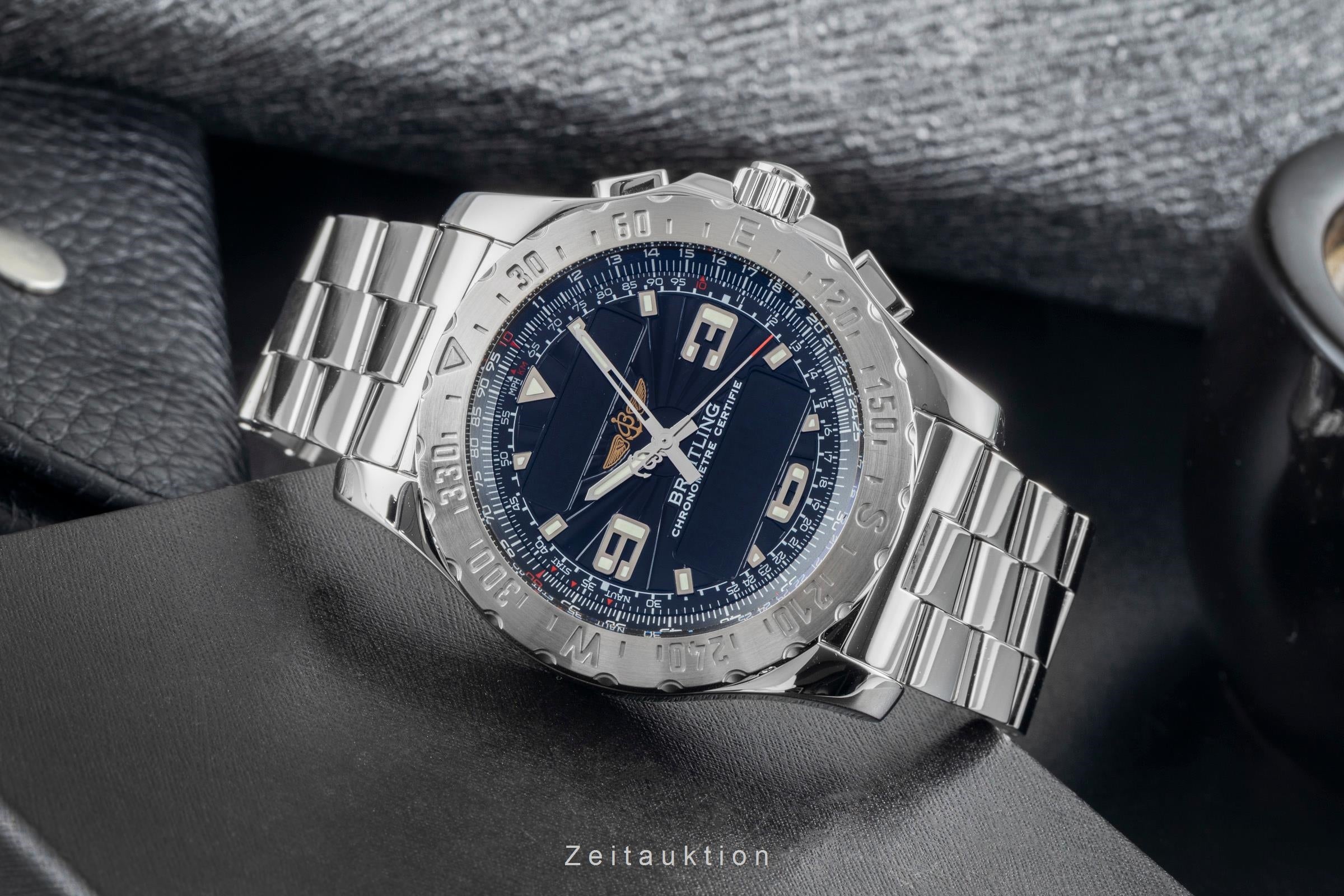 Breitling Airwolf Chronograph Black Dial Edelstahl Quarz Herrenuhr Ref. A78363 [2603923]