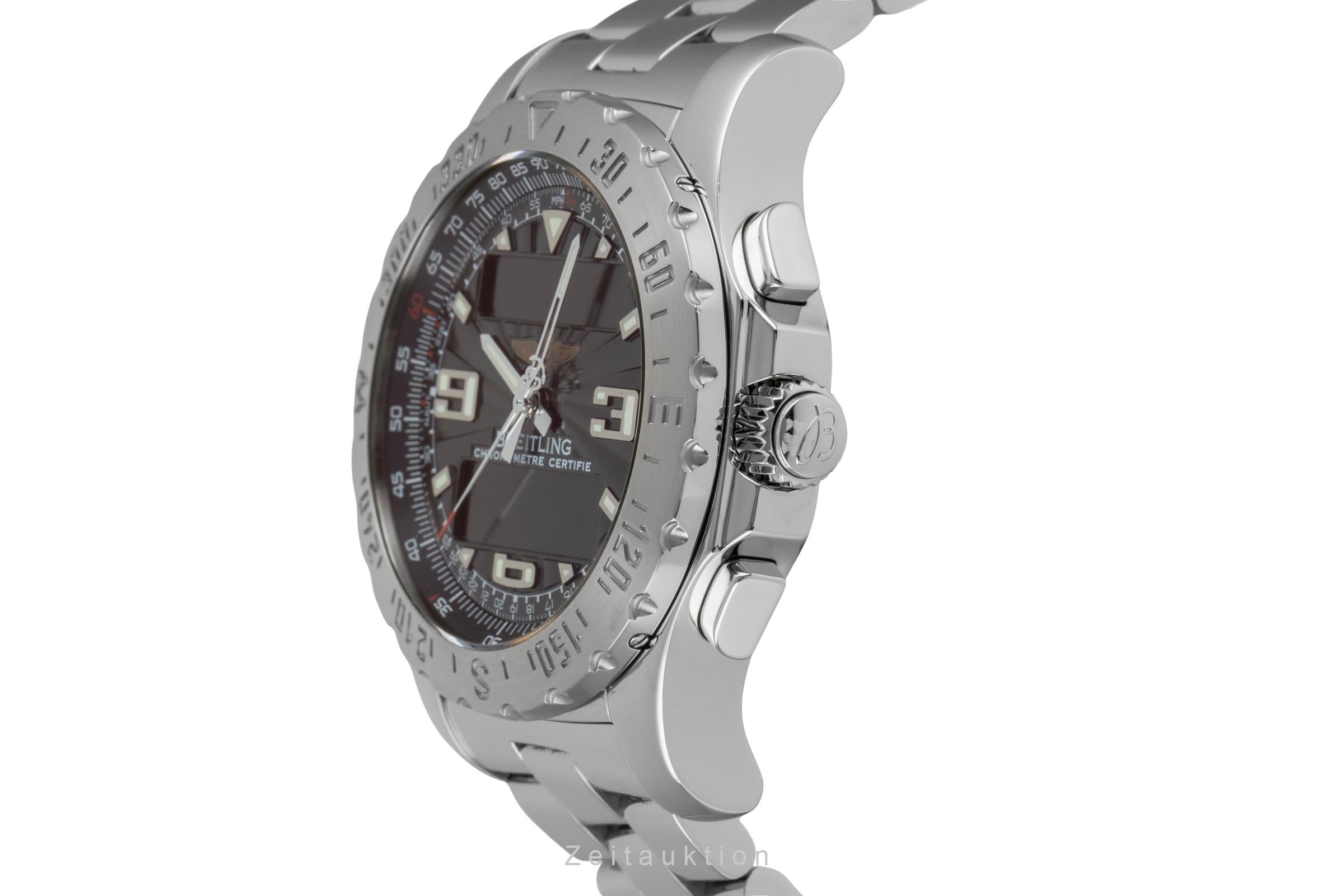Breitling Airwolf Chronograph Black Dial Edelstahl Quarz Herrenuhr Ref. A78363 [2603923]