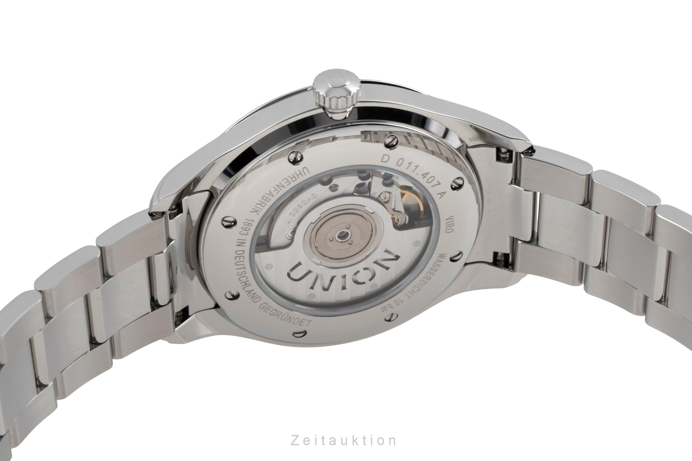 Union Glashütte Viro acero automático reloj para caballeros D011.407.11.051.00  [2603925]