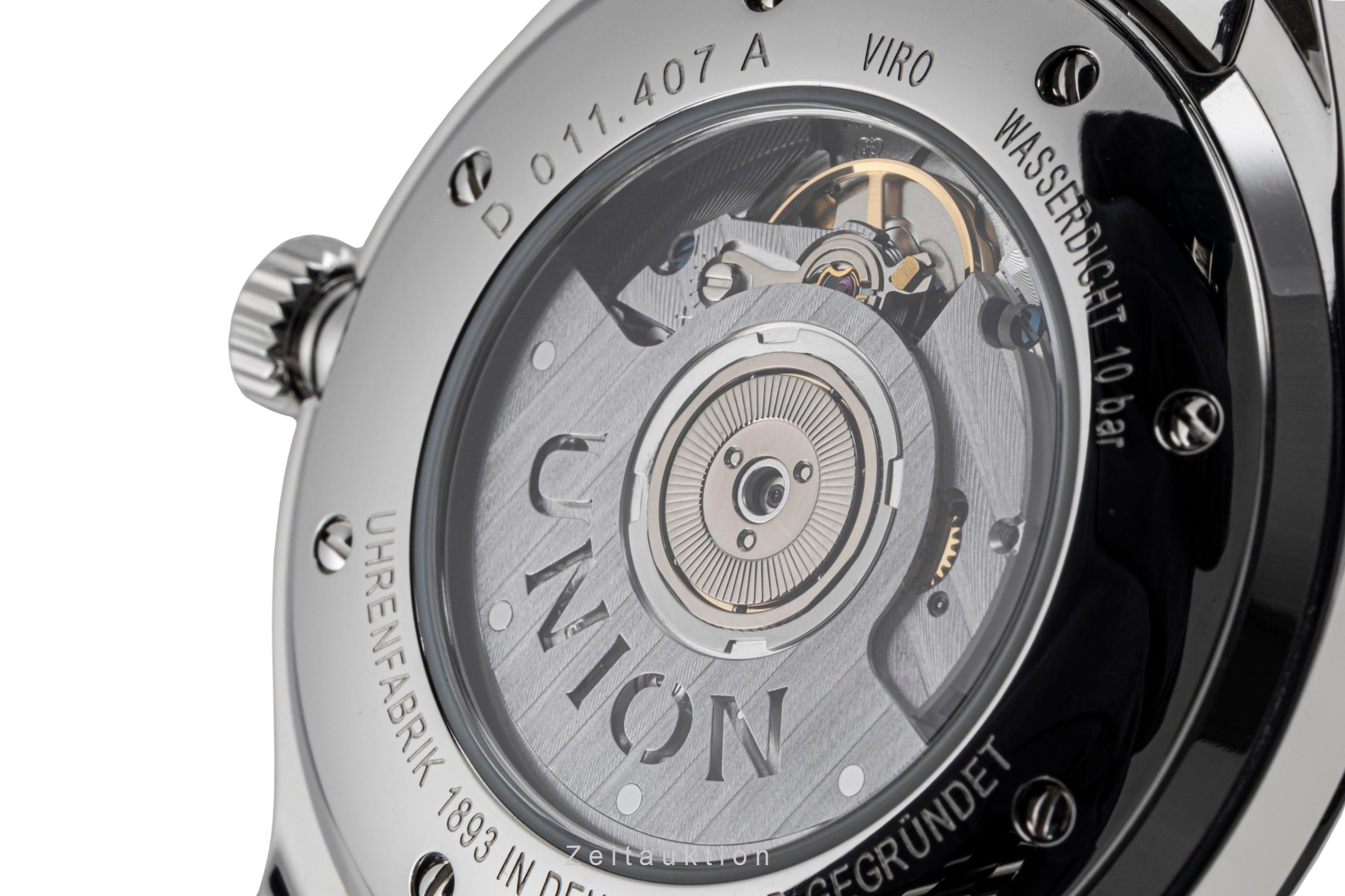 Union Glashütte Viro acero automático reloj para caballeros D011.407.11.051.00  [2603925]