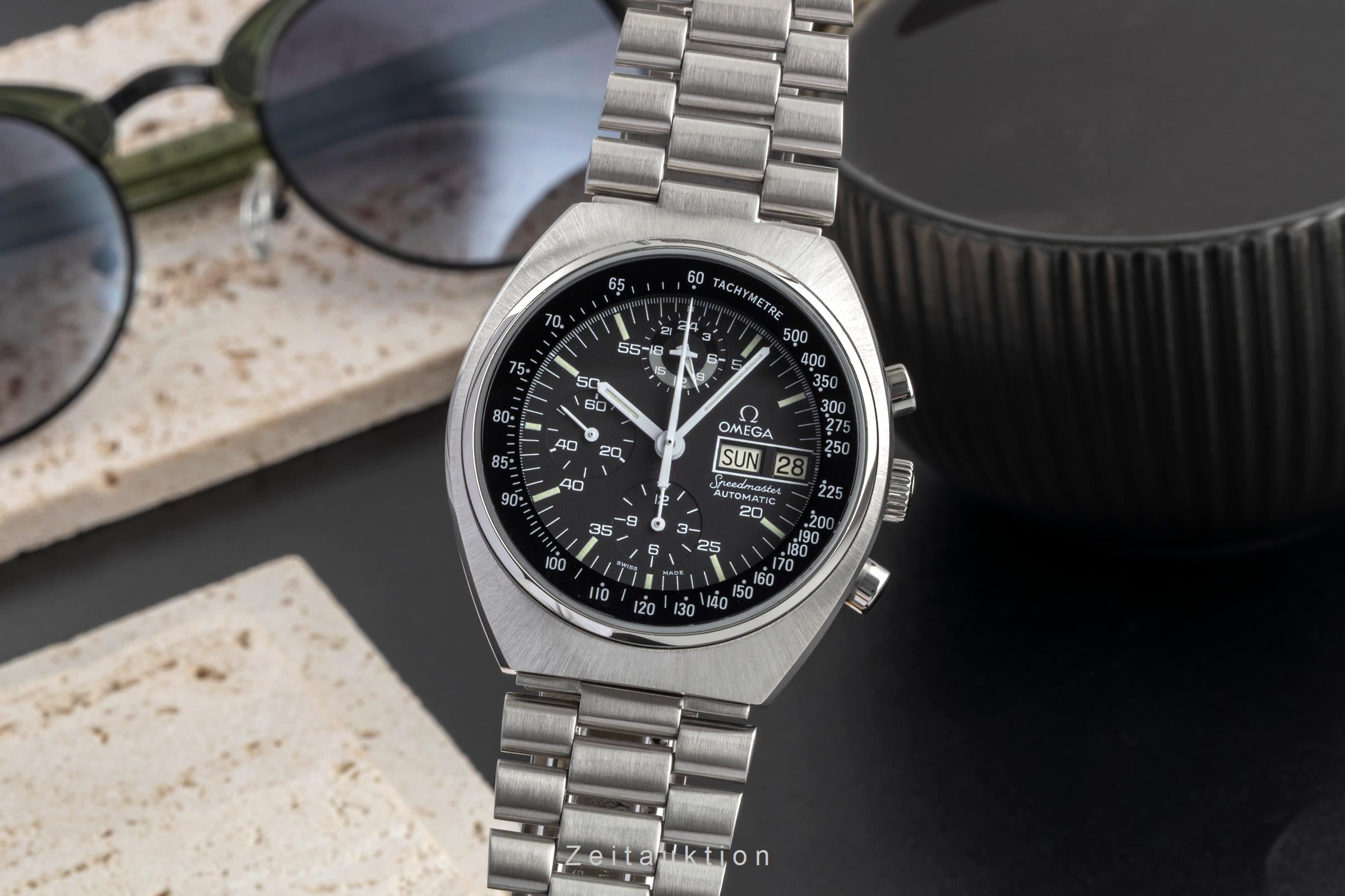 Omega Speedmaster chronograph steel automatic men's watch 176.0012 Vintage  [2603928]