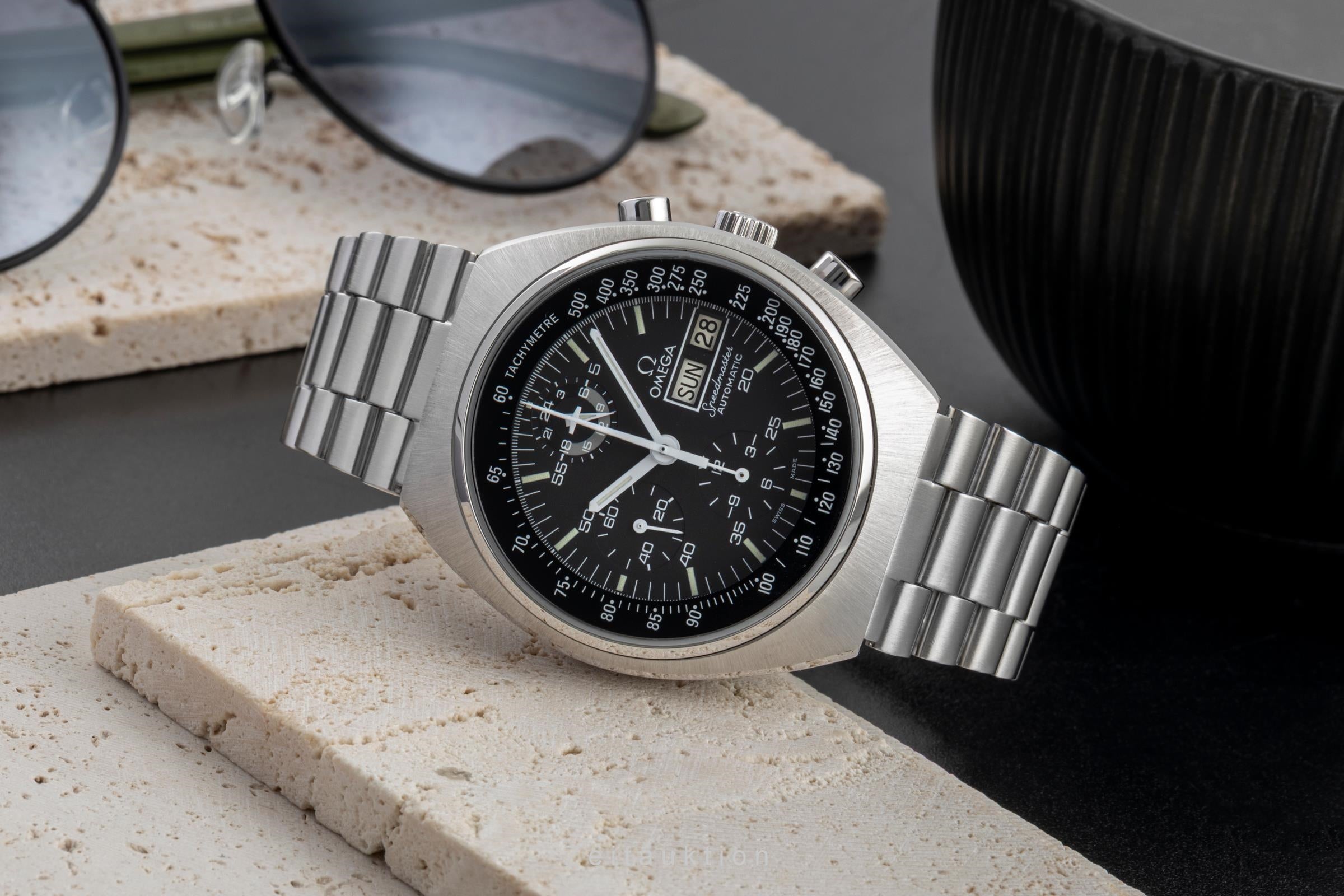 Omega Speedmaster chronograph steel automatic men's watch 176.0012 Vintage  [2603928]