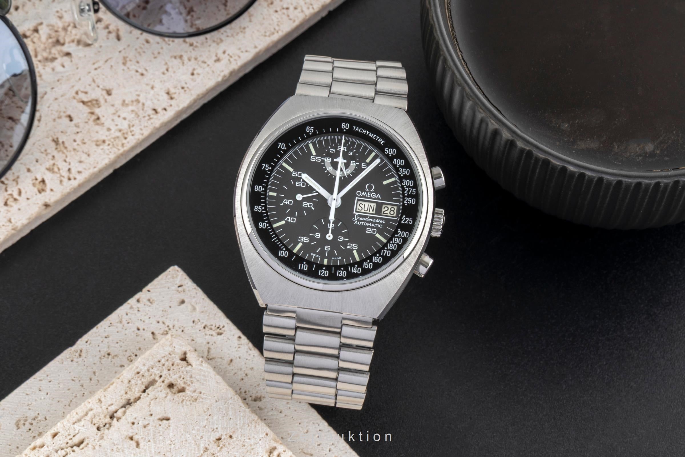 Omega Speedmaster chronograph steel automatic men's watch 176.0012 Vintage  [2603928]
