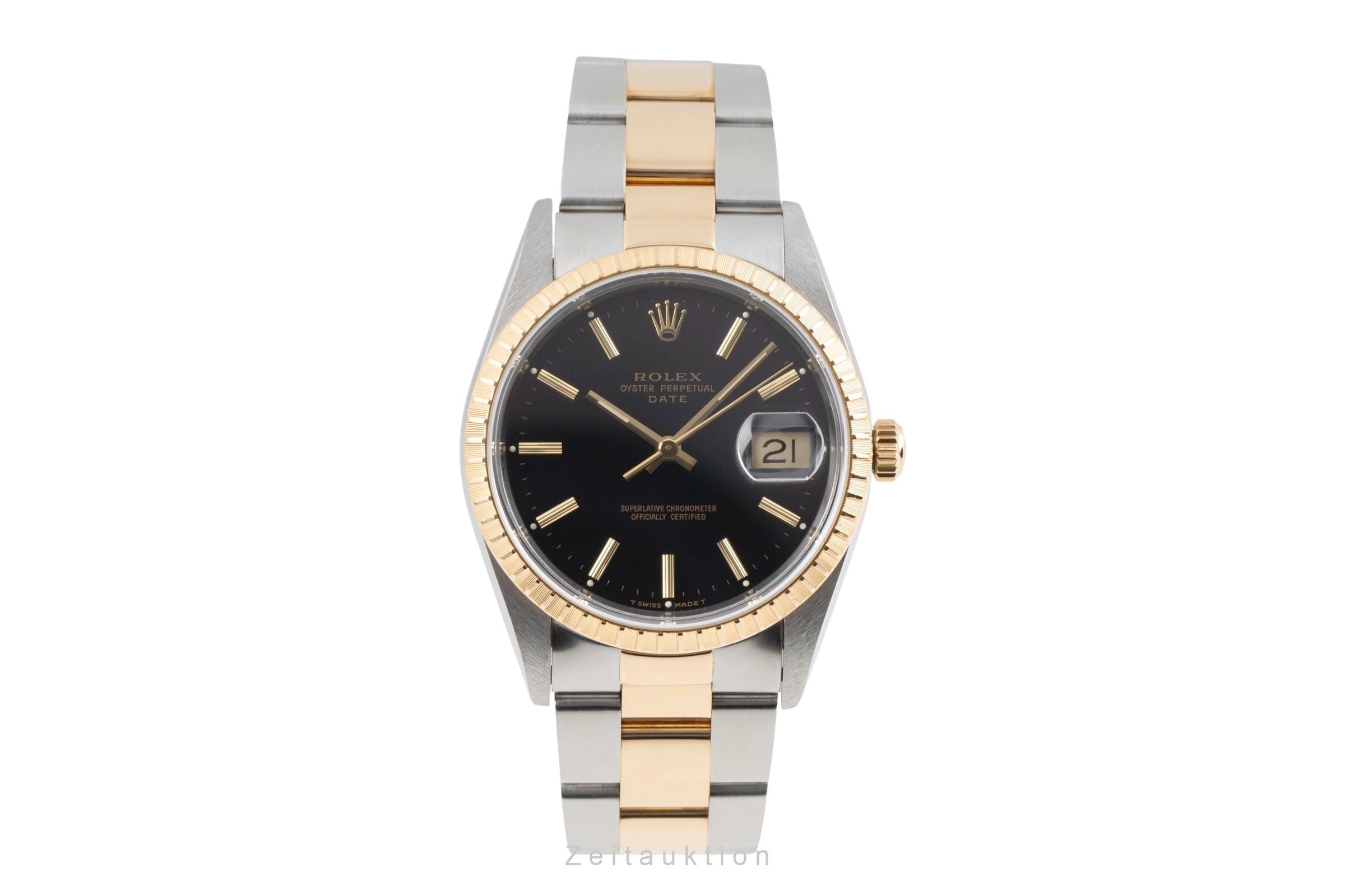 Rolex Date acciaio / oro automatismo orologio da uomo 15223  [2603930]