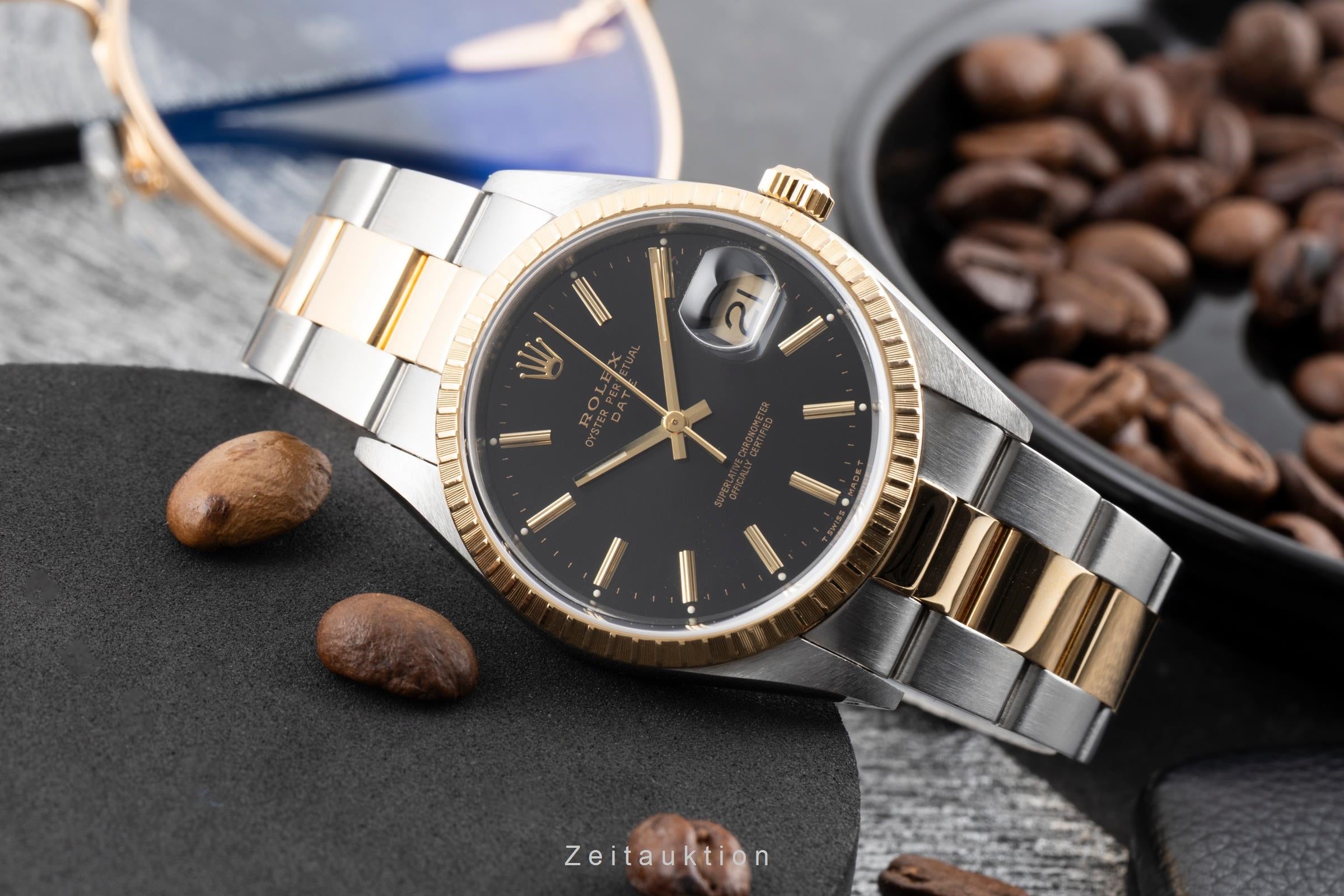 Rolex Date acciaio / oro automatismo orologio da uomo 15223  [2603930]