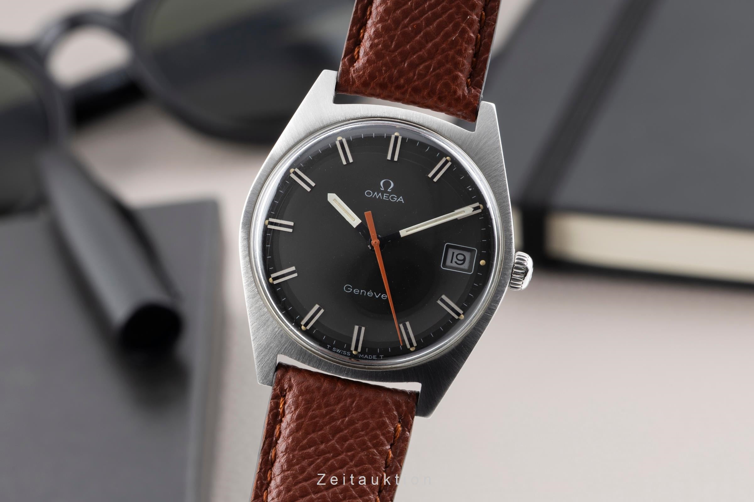 Omega Genéve Stahl Handaufzug Herrenuhr Ref. 136.041 ST 136.0041 Vintage  [2603931]