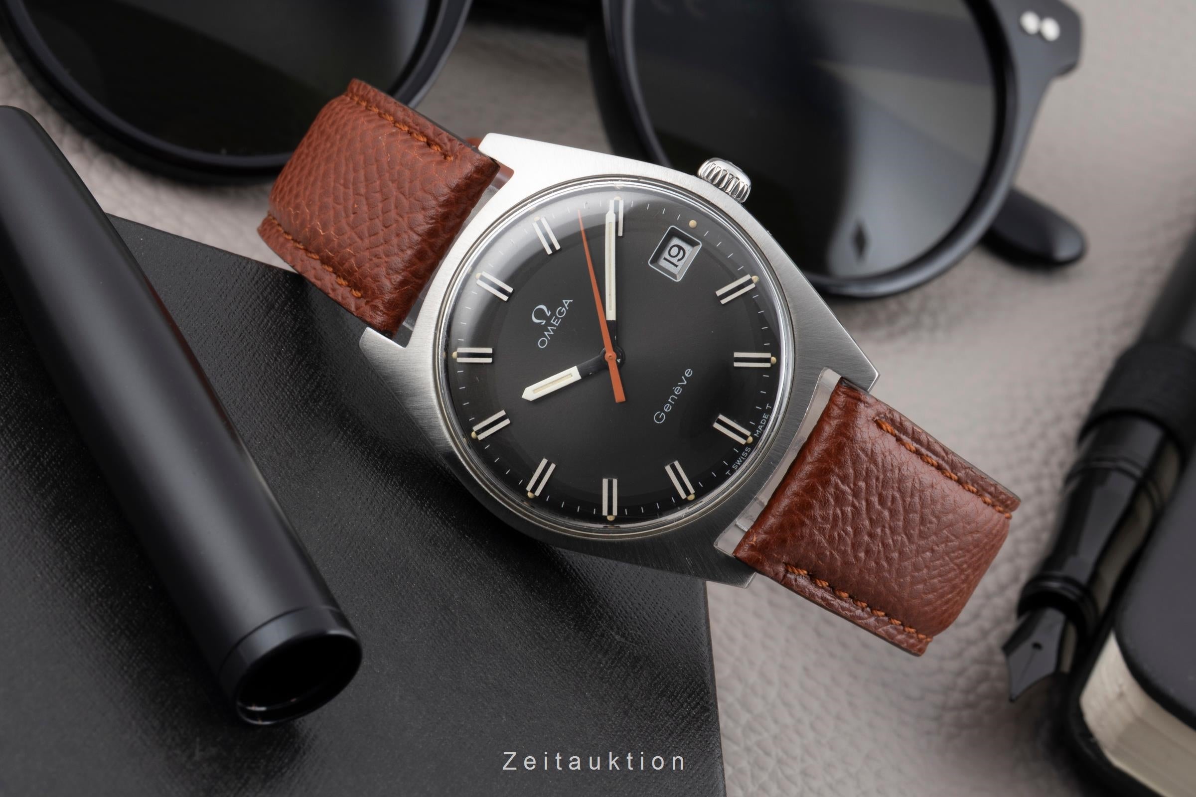 Omega Genéve Stahl Handaufzug Herrenuhr Ref. 136.041 ST 136.0041 Vintage  [2603931]